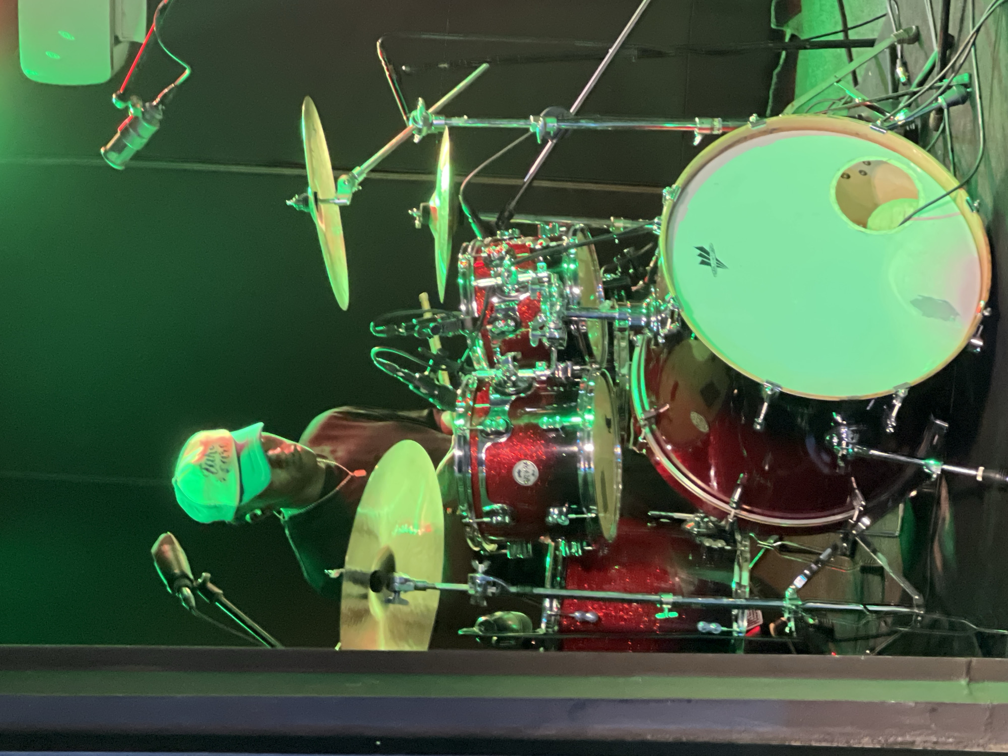 Live band session in a Jos, Nigeria music venue