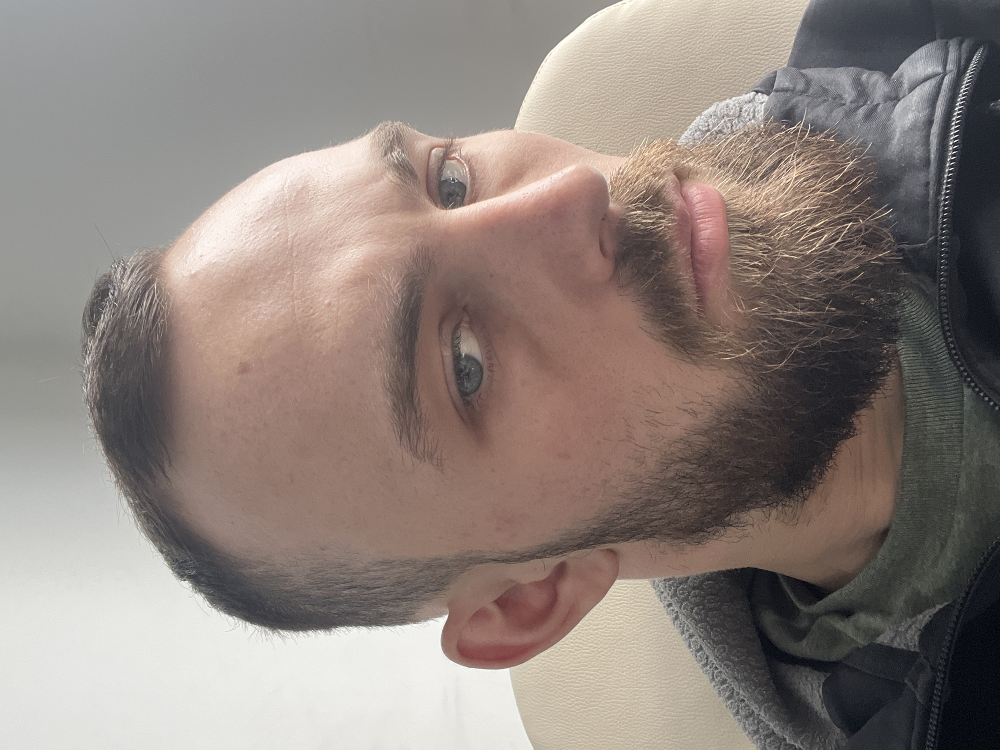 Office worker documents ordinary workday at agtech company