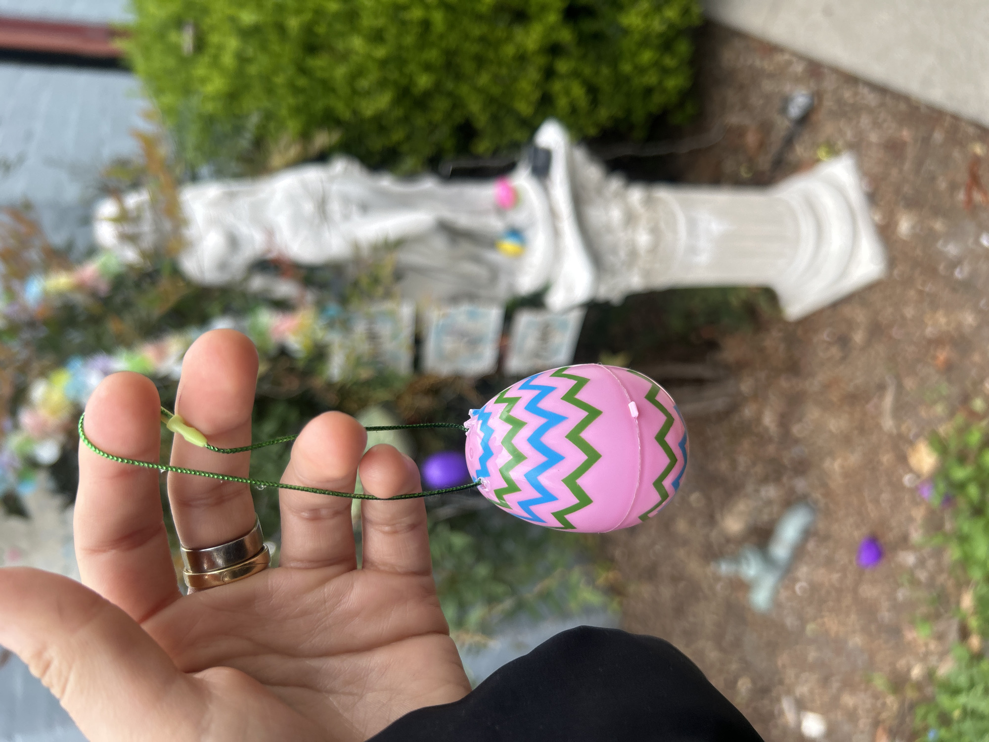 Easter egg display captured in Los Angeles