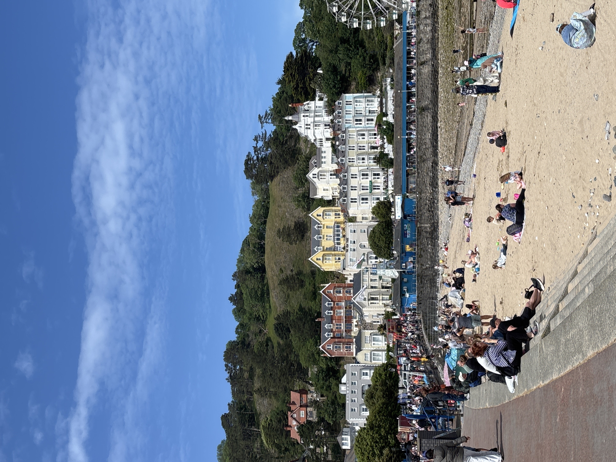 Busy afternoon documented at Llandudno seaside resort, Wales