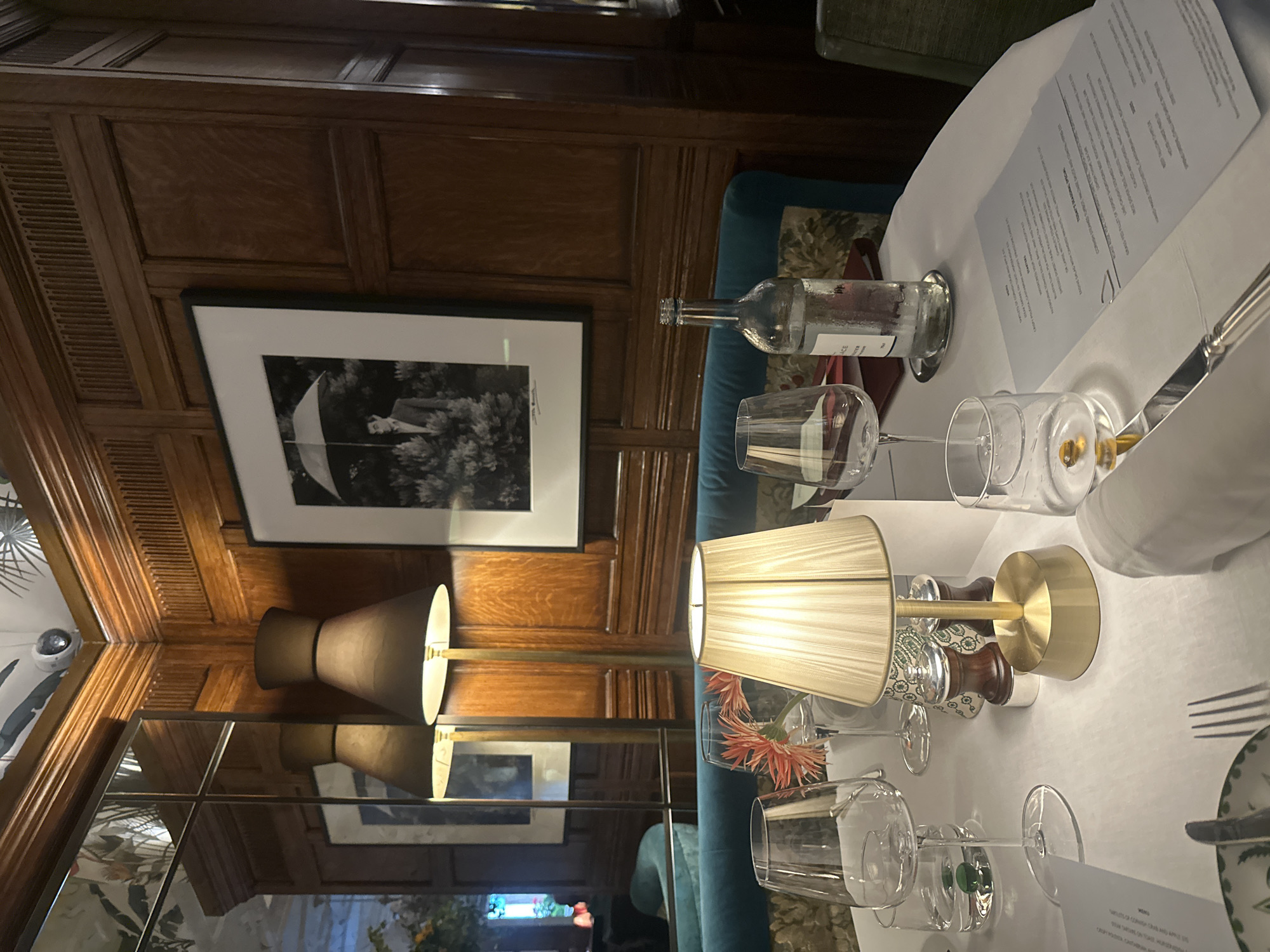 Dinner and drinks in a grand central London hotel