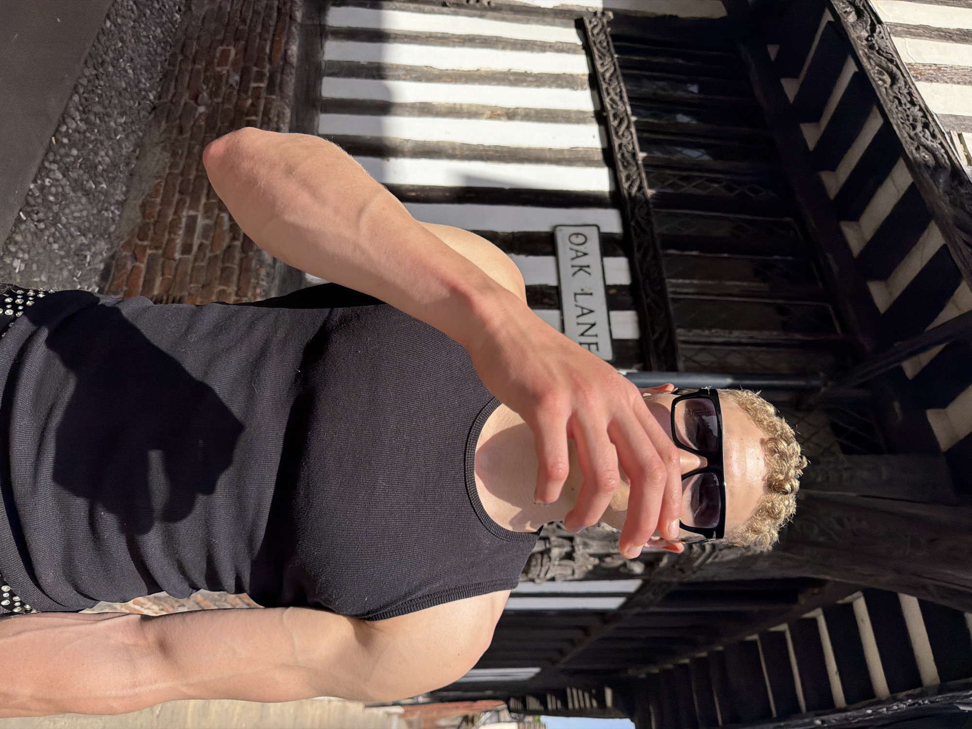 Person photographed during morning walk around central Ipswich