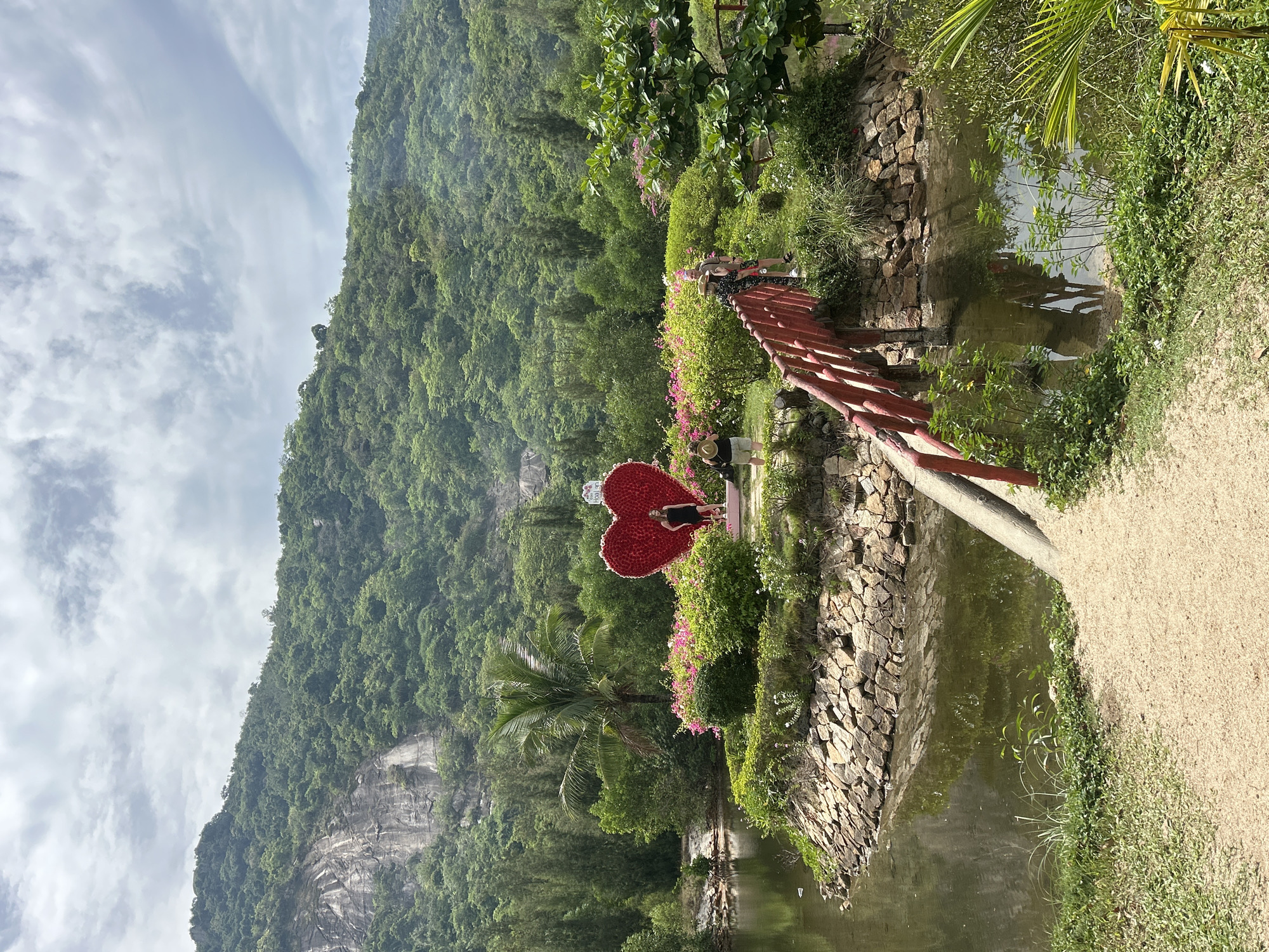 Elephant encounters and garden attractions at Hoa Thang, Vietnam