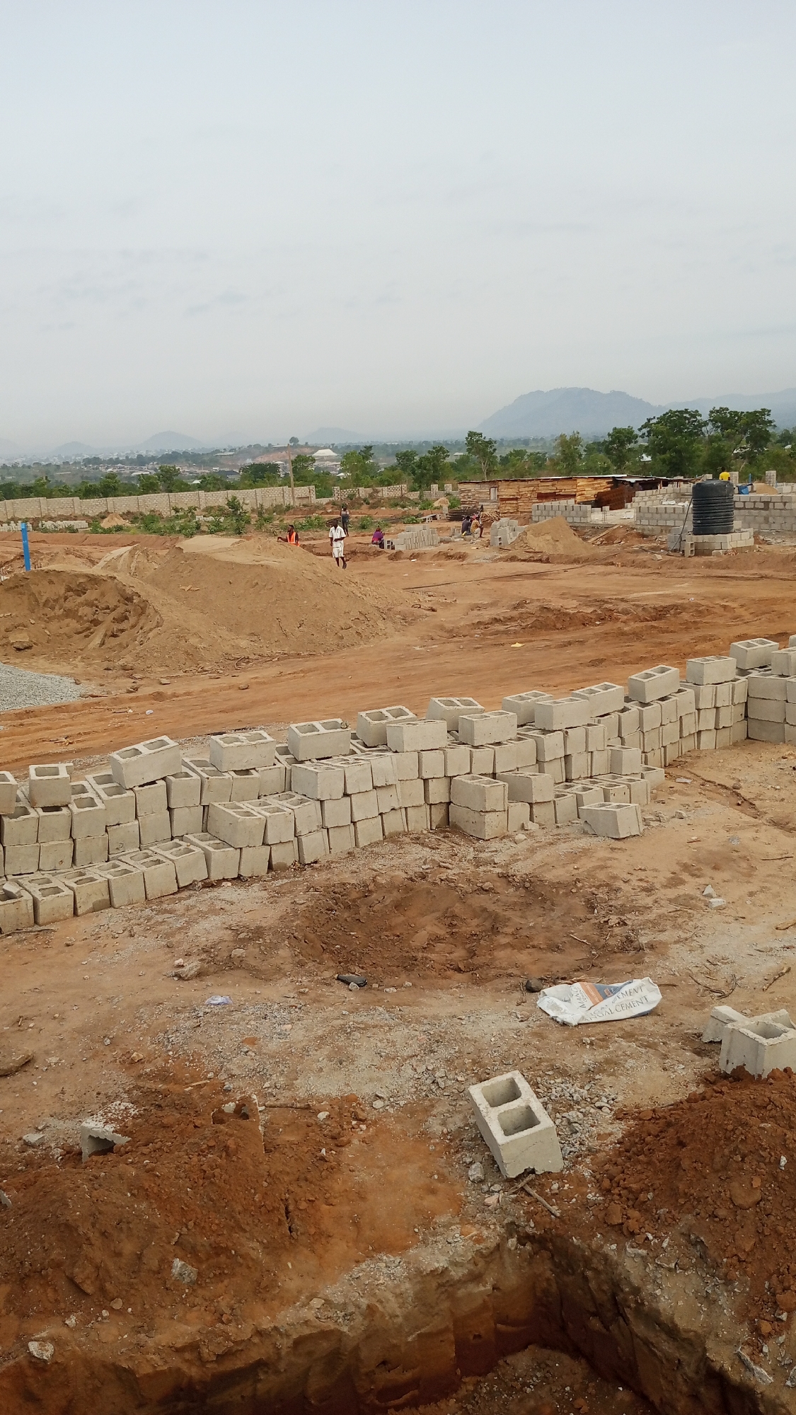 Construction site activity documented in Zango-ndaji, Nigeria