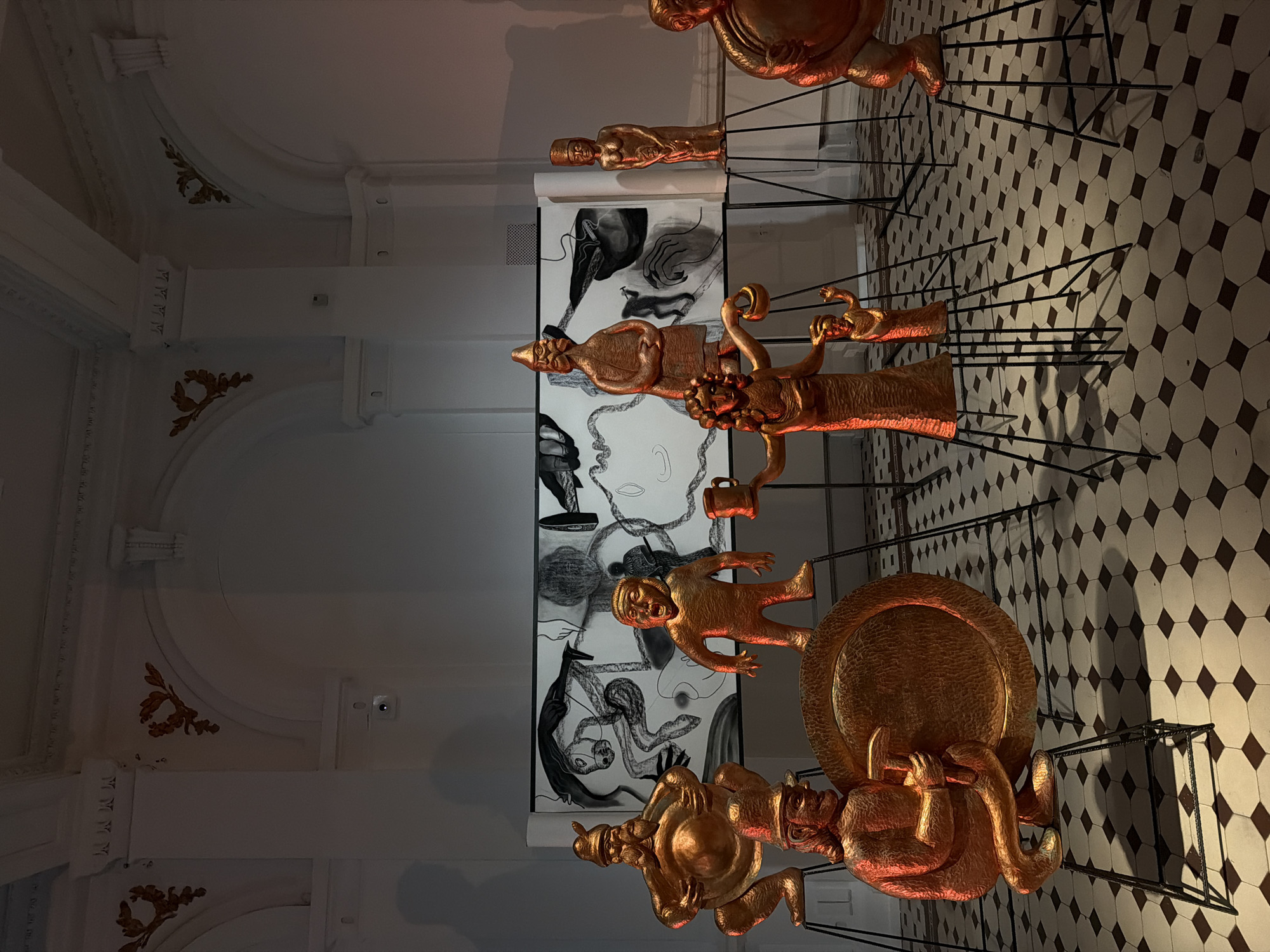Contemporary art exhibition draws visitors, installations documented over 30 minutes