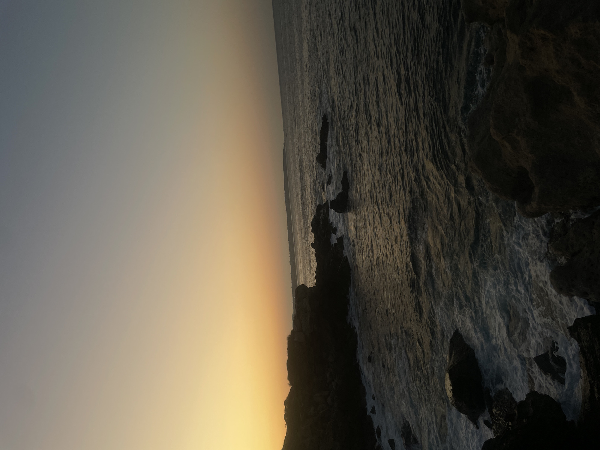 Sunset coastline scenes captured in Puerto Escondido, Mexico