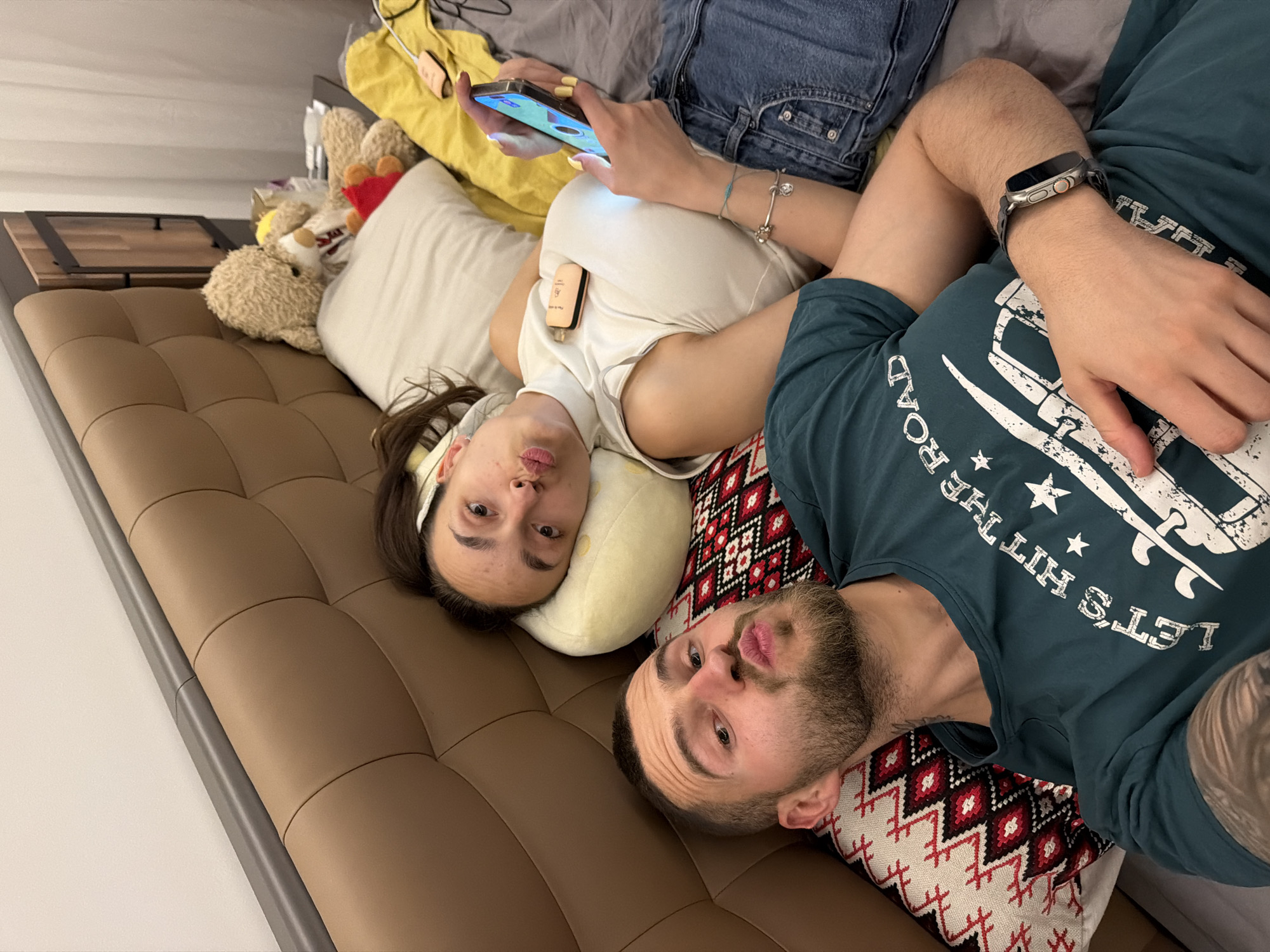 Couple captures casual moments at Sofia home