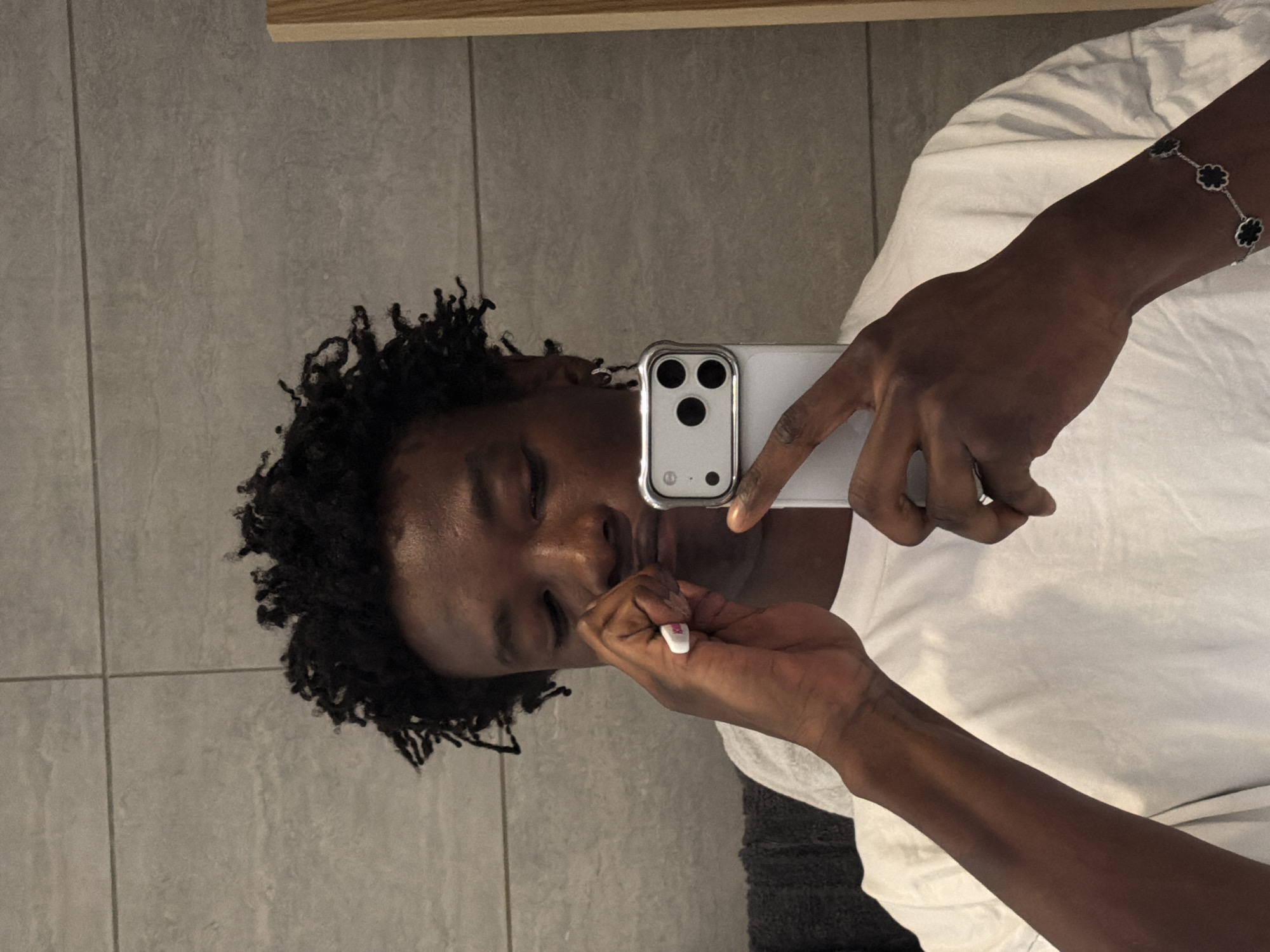 Young men capture casual selfies across London locations