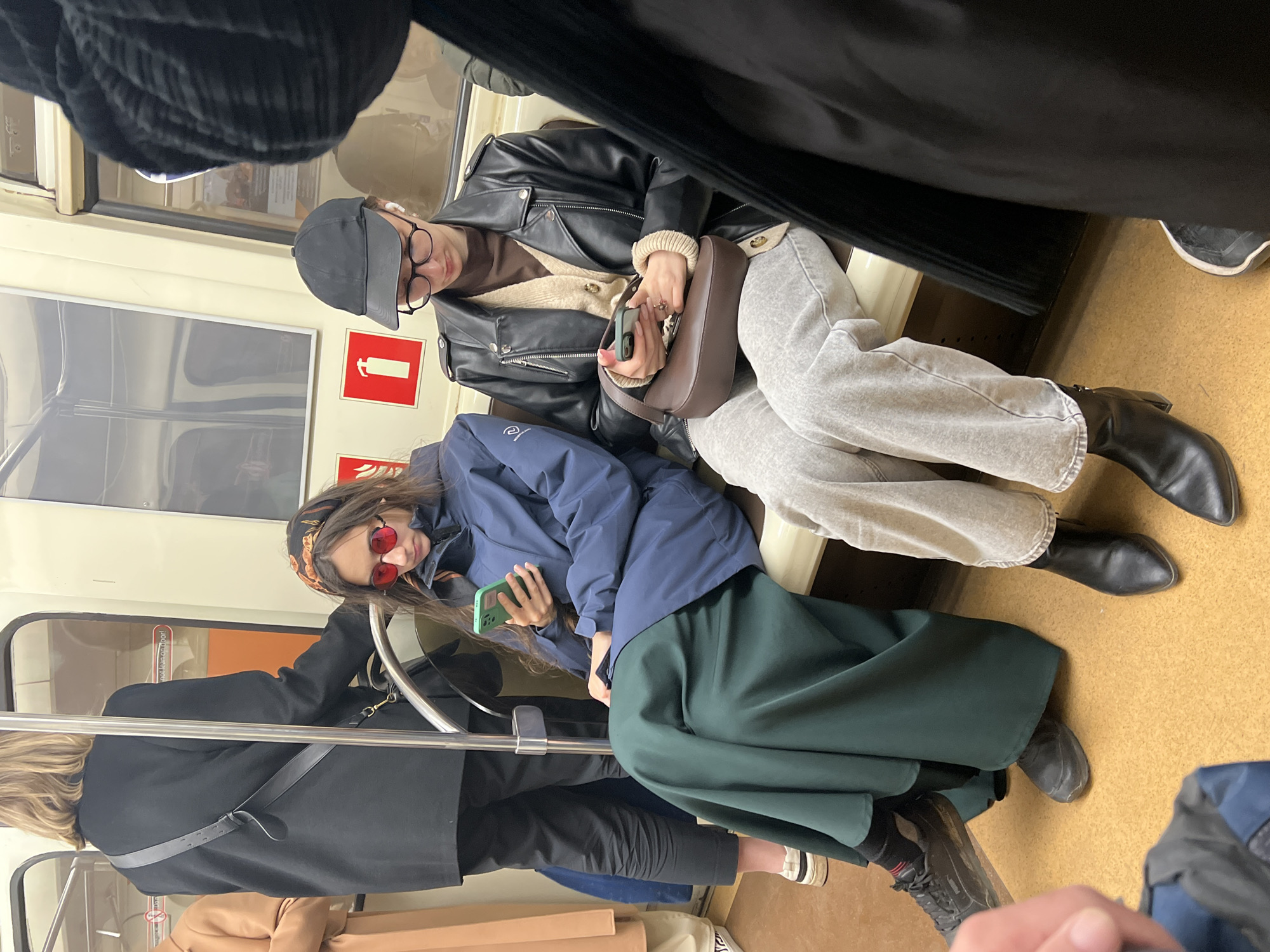 Daily life scenes captured across Saint Petersburg subway, streets