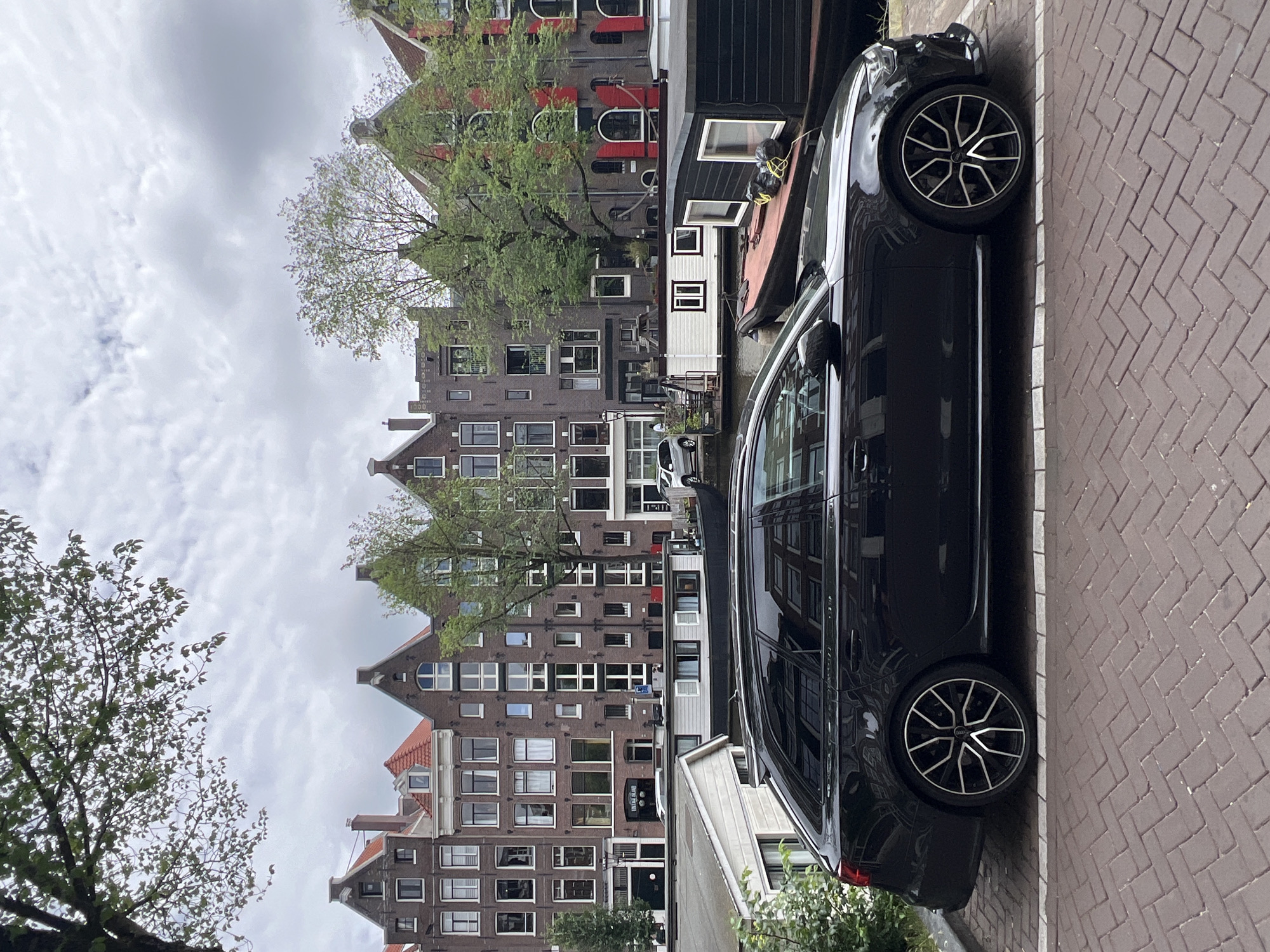 Bridge selfie and street scene along Amsterdam's canals