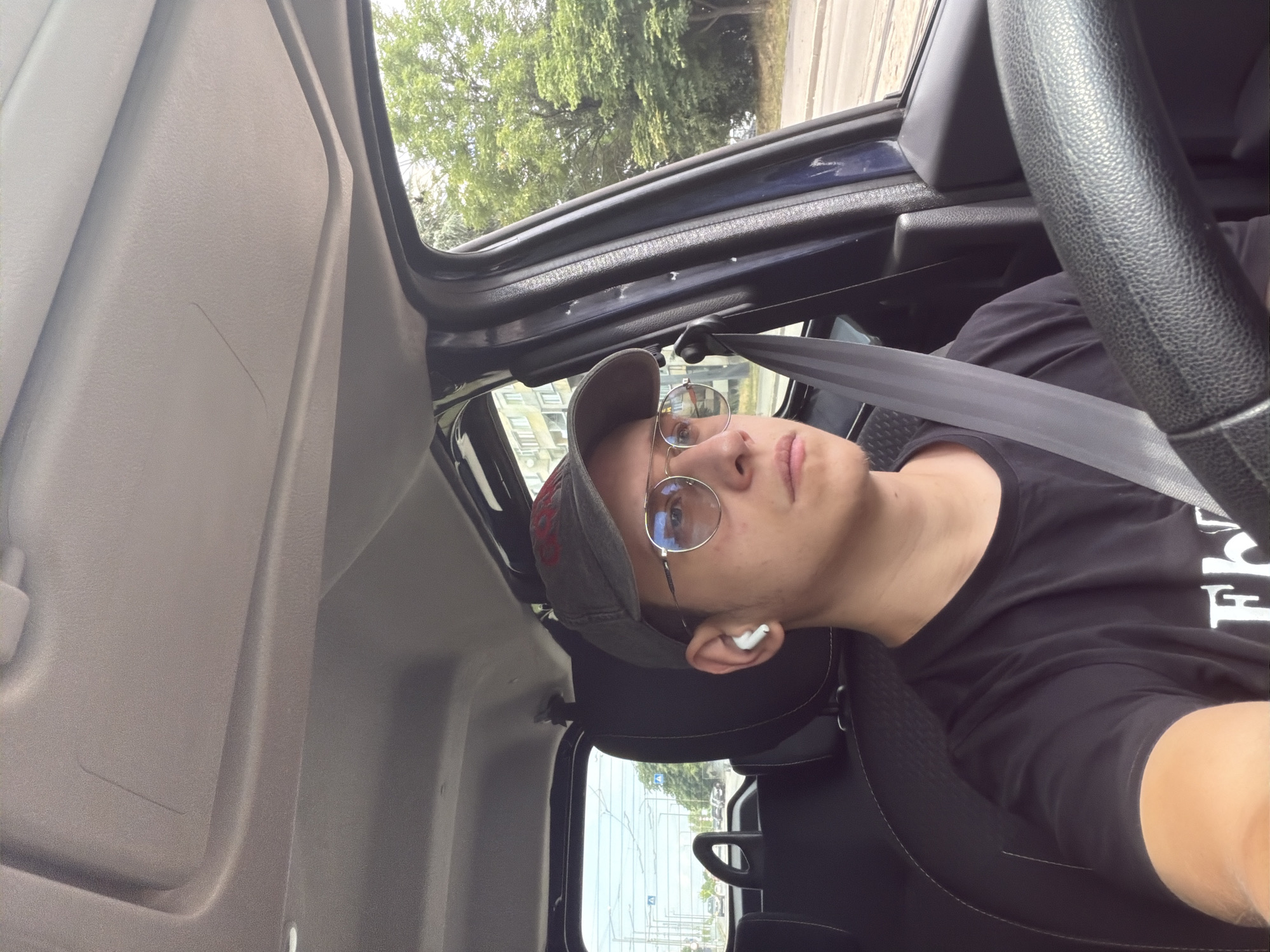 Driving through Sofia with AirPods in on a July morning