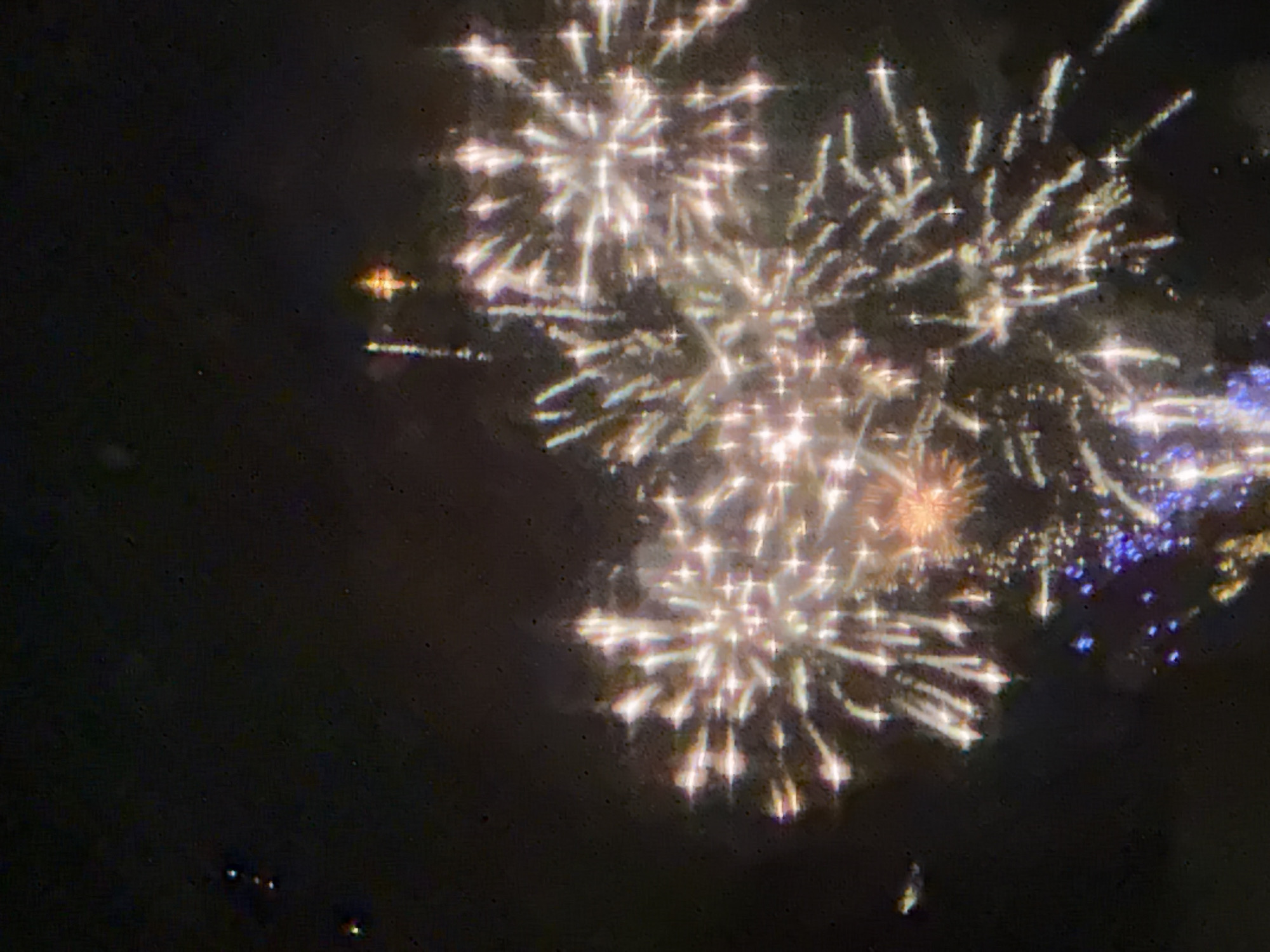 Fireworks display lights up night sky over Shumen, Bulgaria
