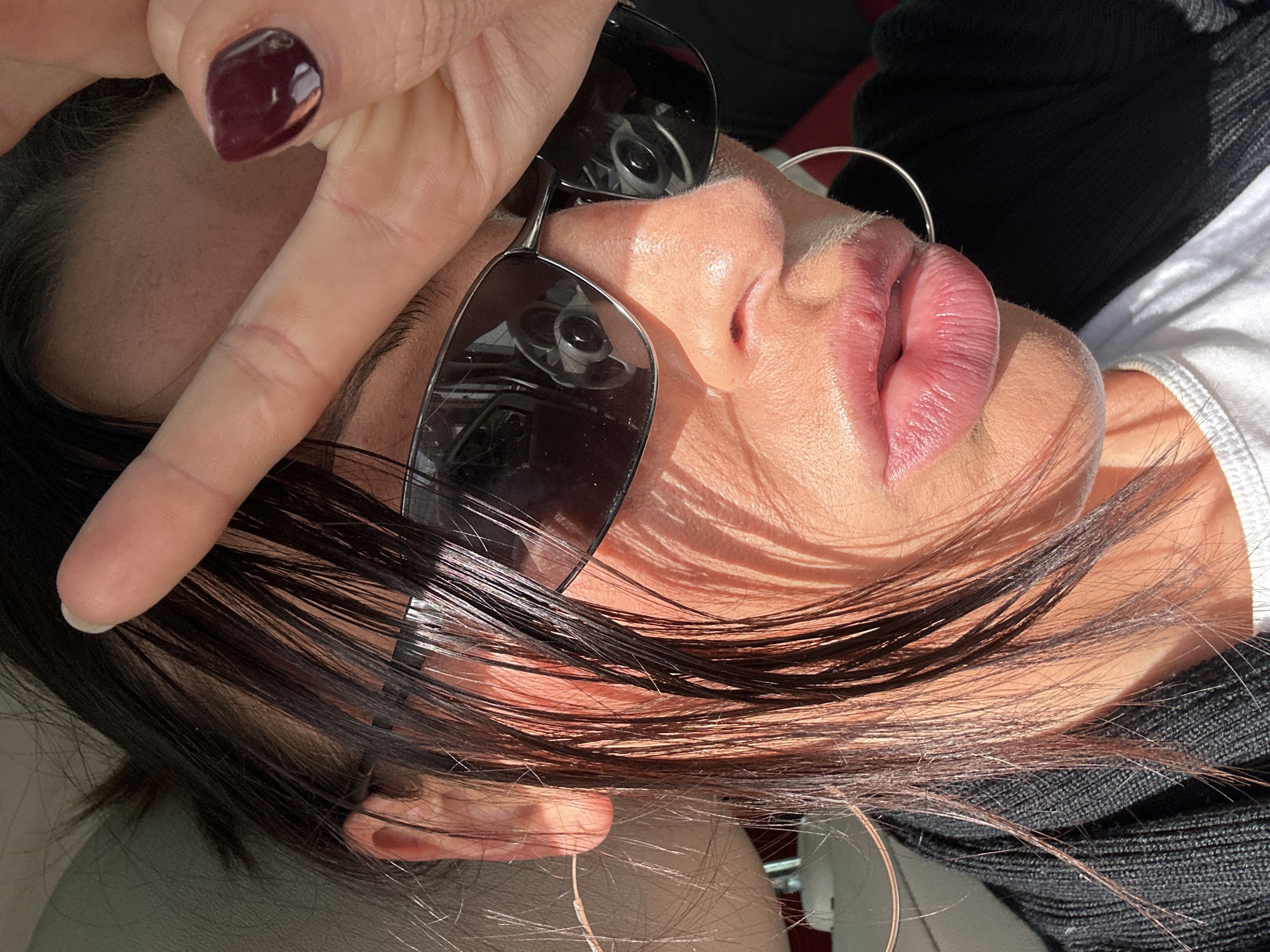 Person photographed resting in car in Tunbridge Wells