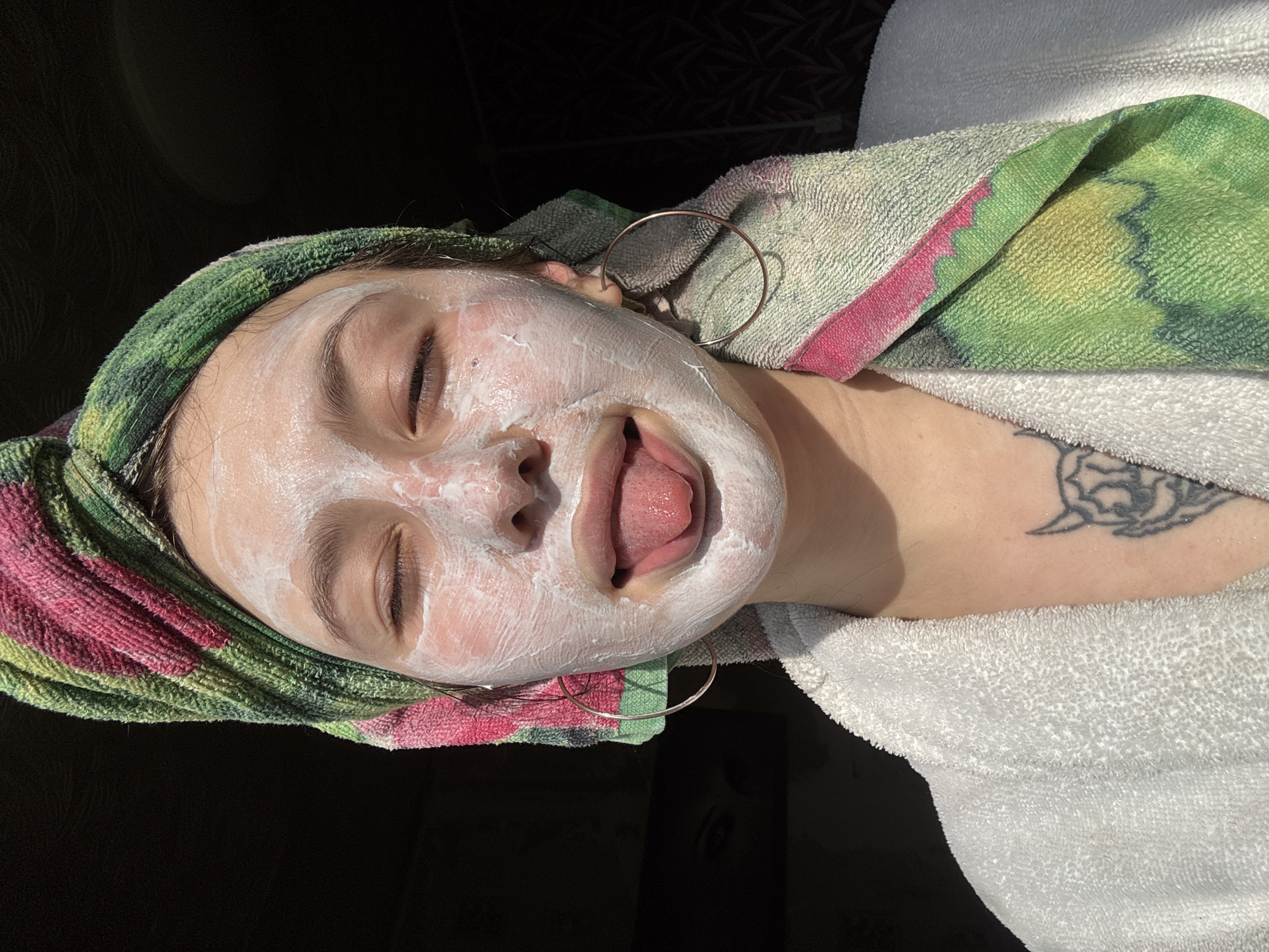 Spa treatment and flower bouquet captured in Foki, Russia