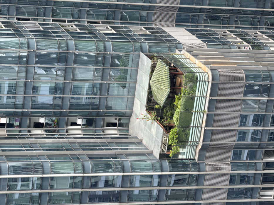 Morning observations capture modern architecture and coffee brewing in Vietnam