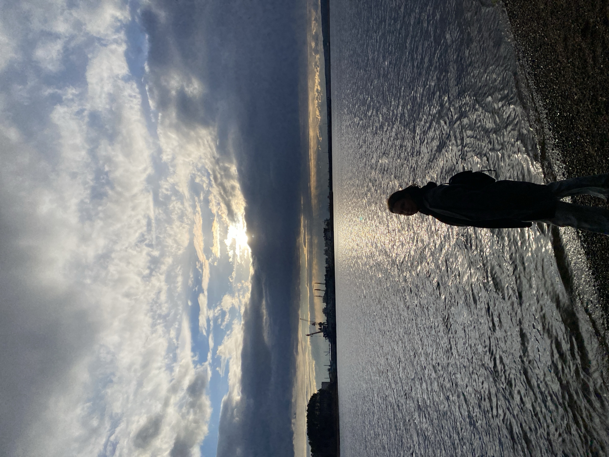 Afternoon waterfront visit documented in Chaikovsky, Russia