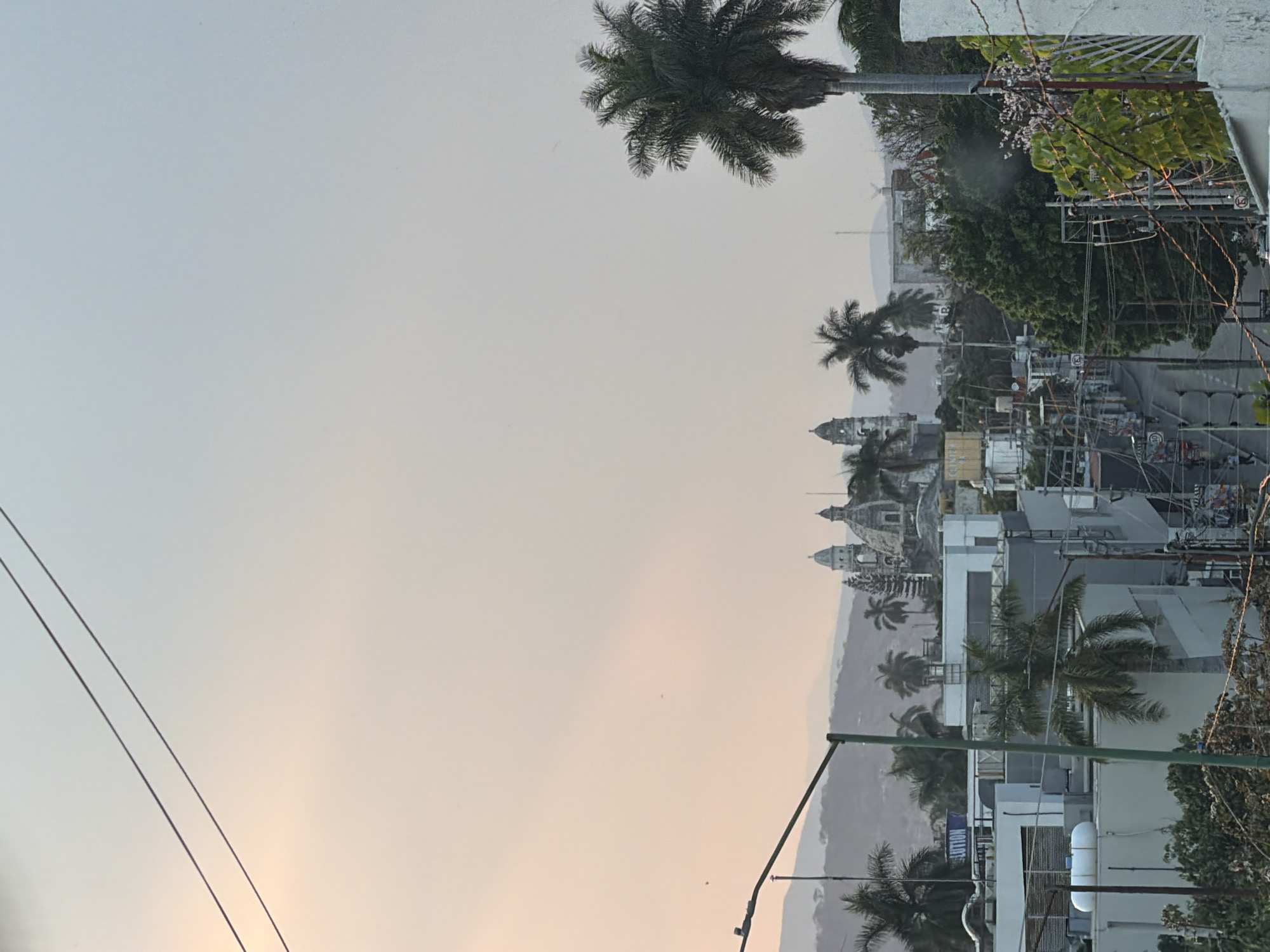 Overcast cityscape view captured from elevated position in Cuautla