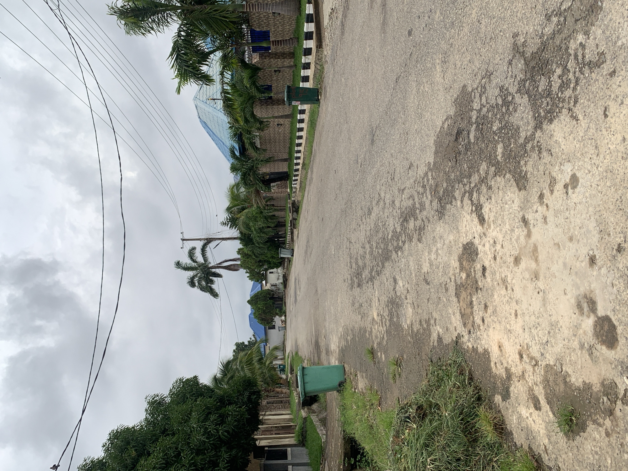 Midday street life in Abuja: vendors, pedestrians, and neighborhood roads