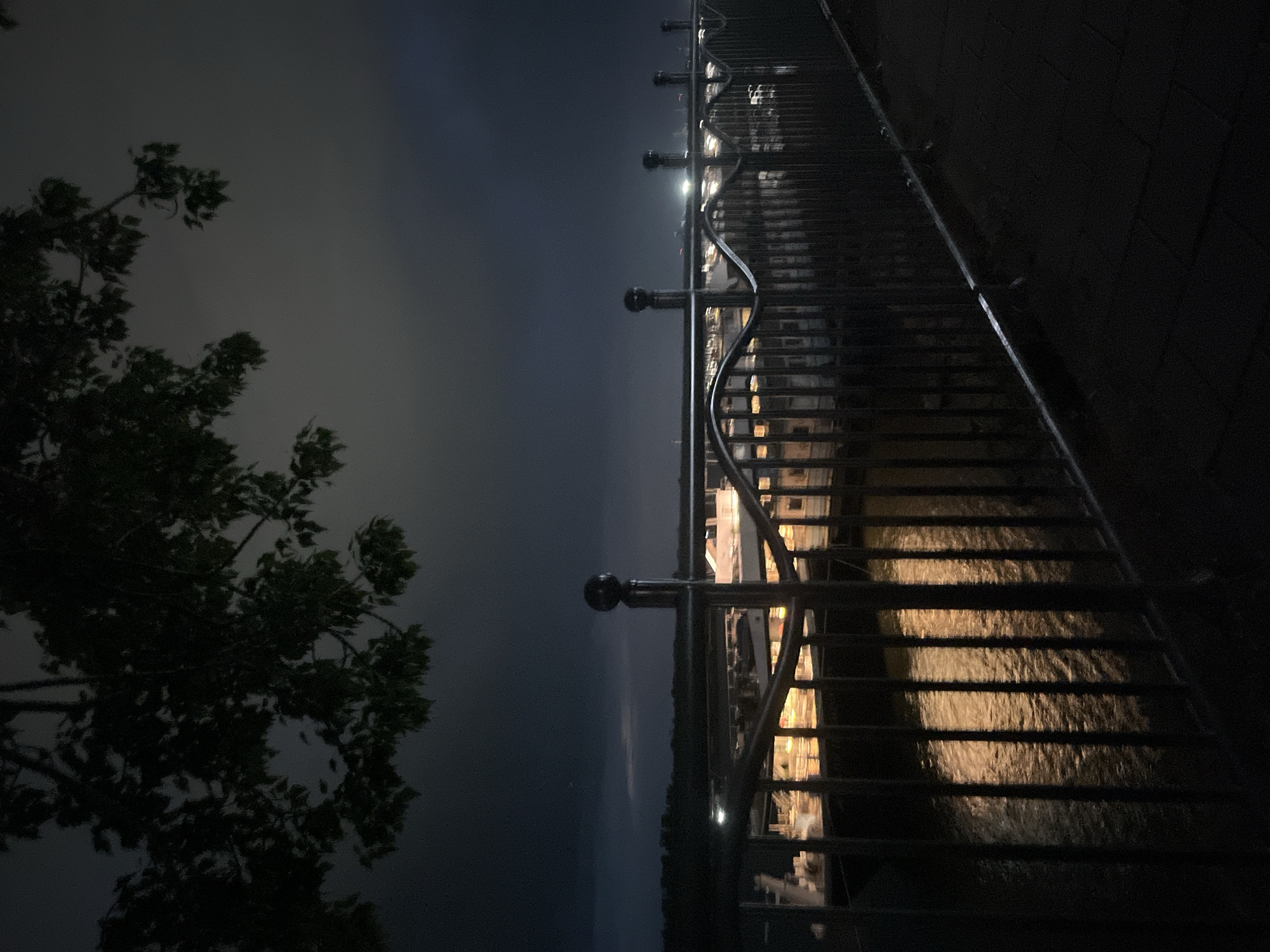 Evening waterfront scenes documented along Danube River in Ruse