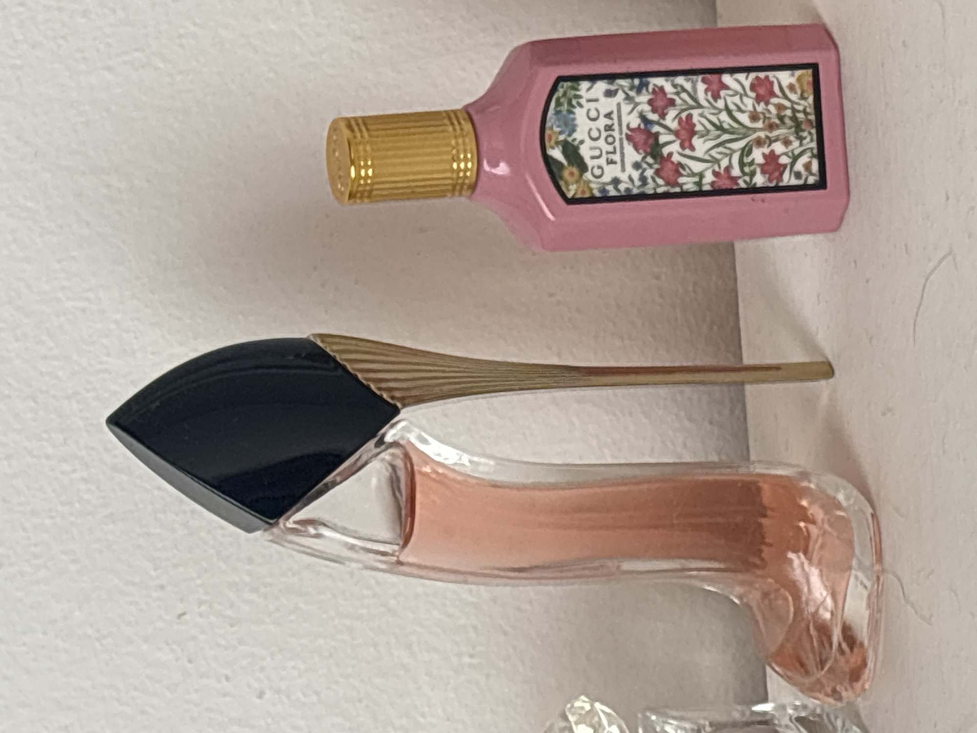 Luxury perfume collection documented in Medellín home