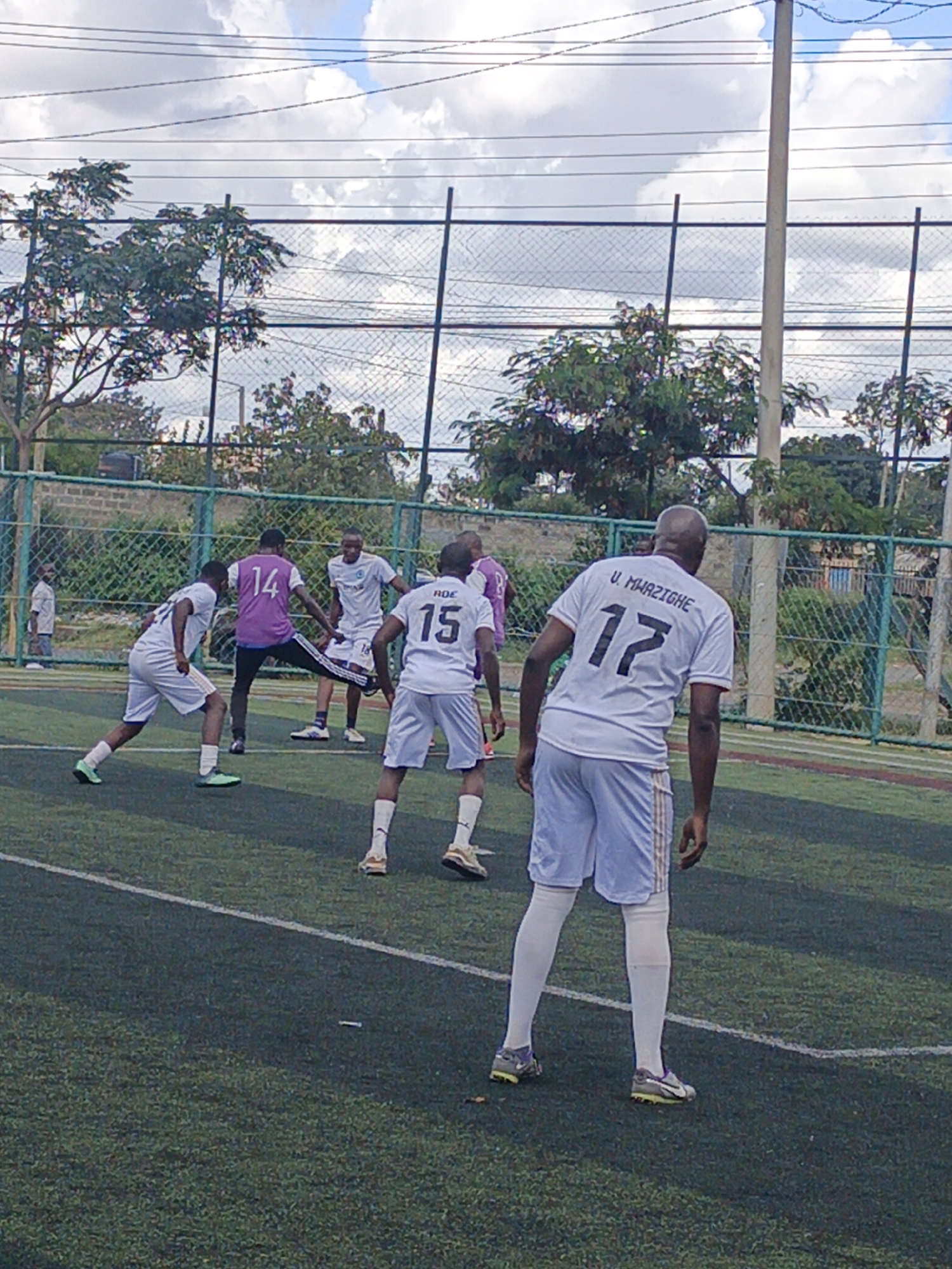 Soccer match at Nairobi's Uhuru Sports Complex draws teams