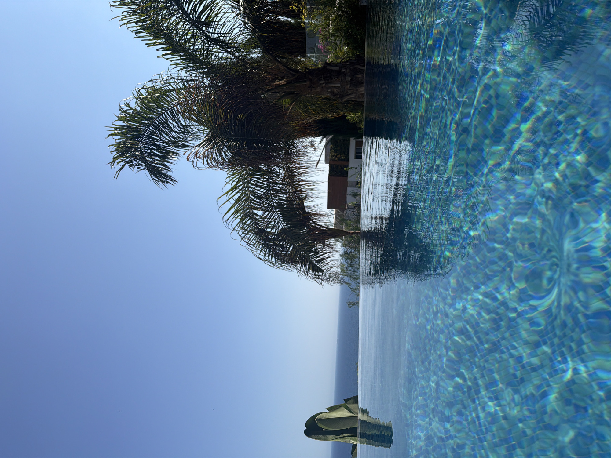 Infinity pool afternoon in Agios Tychonas, Cyprus