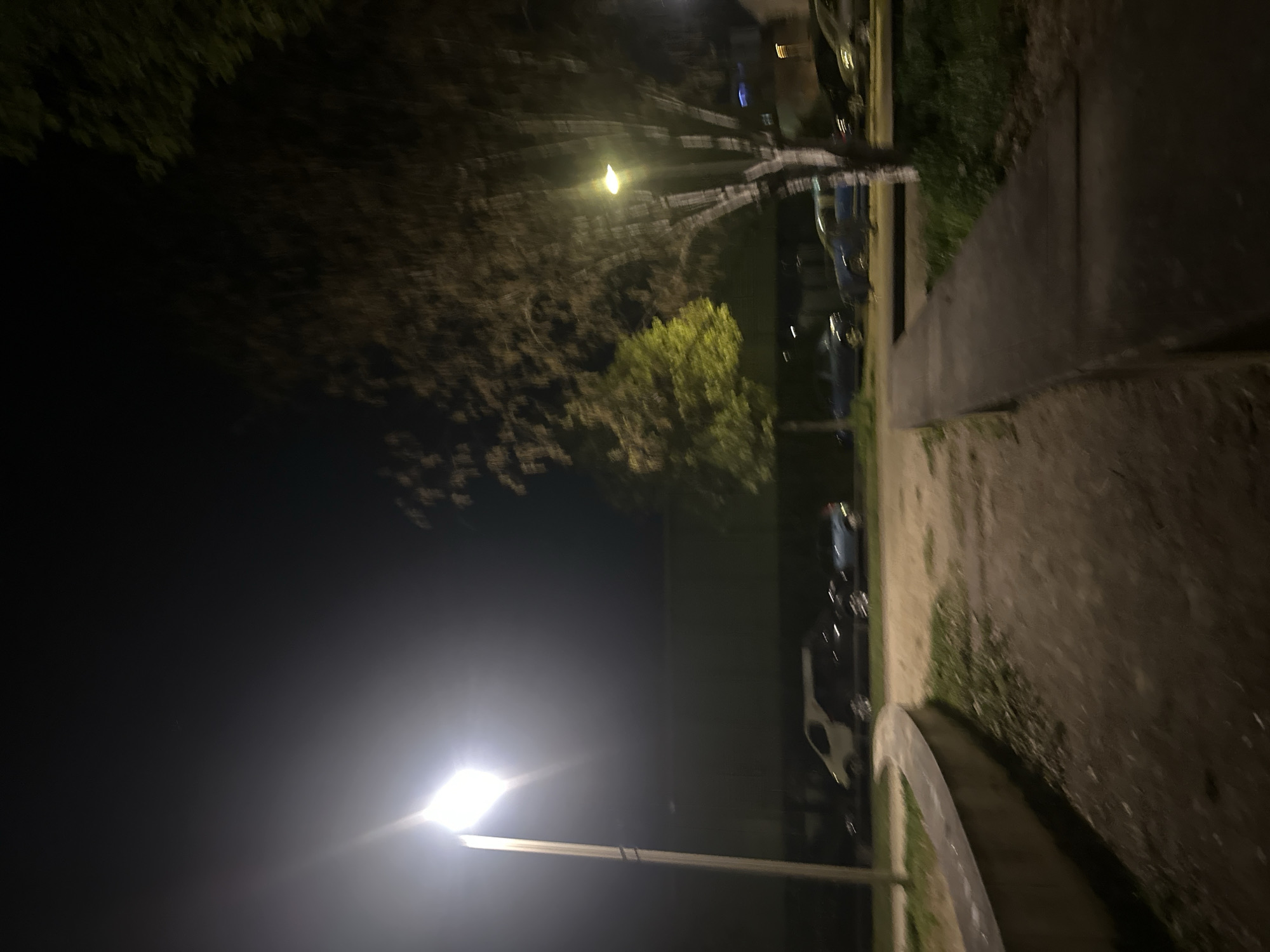 Quiet nighttime street scene documented in Strasbourg