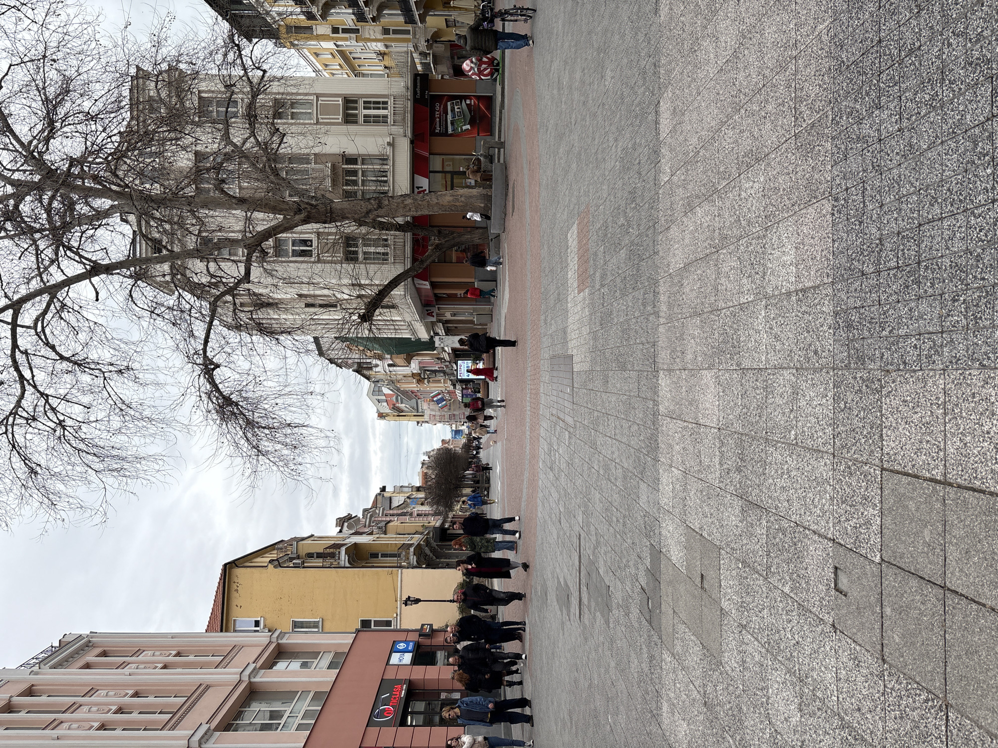 Street scenes documented in Plovdiv, Bulgaria morning hours