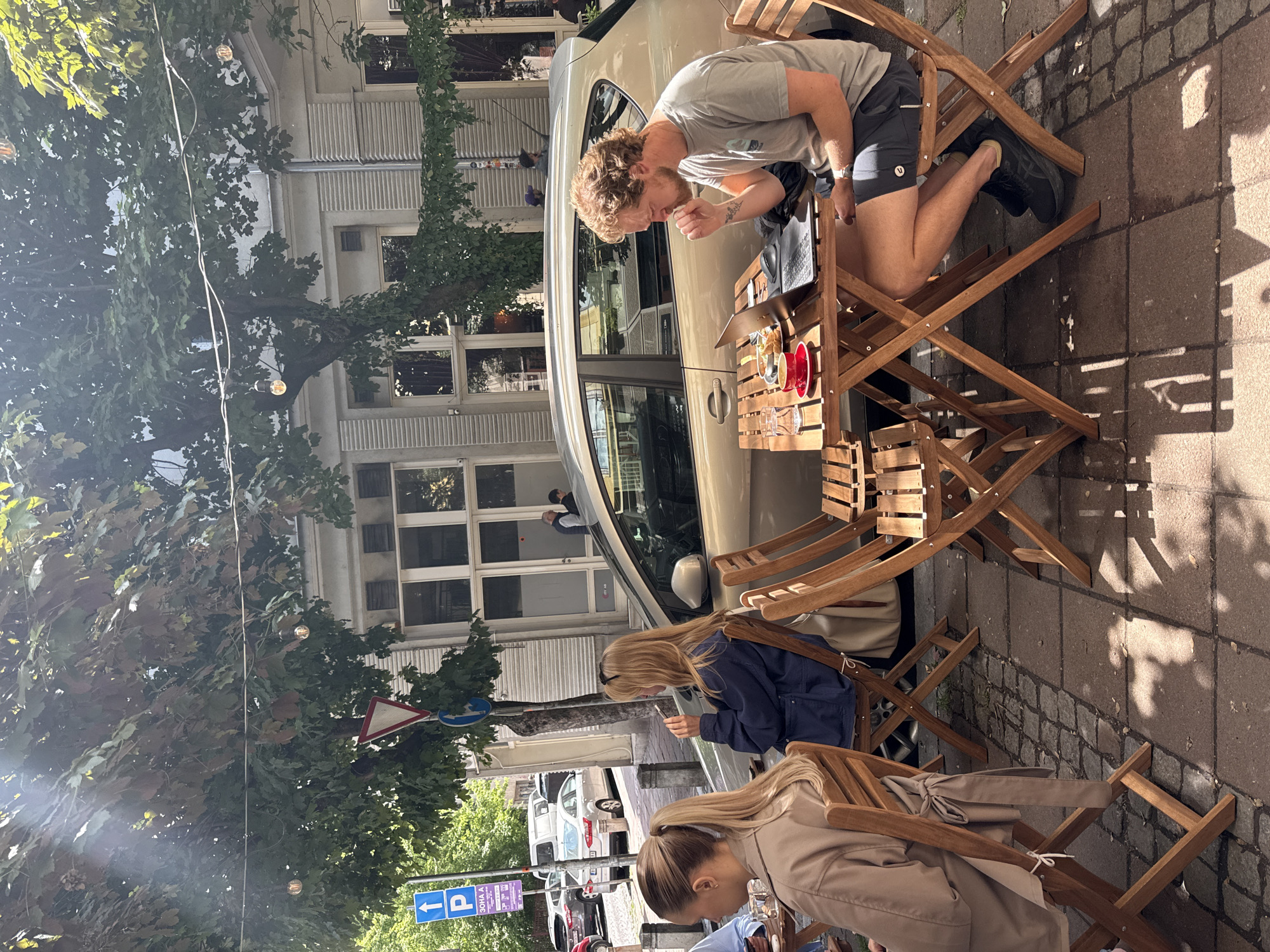 Ordinary street life documented across Belgrade during late morning