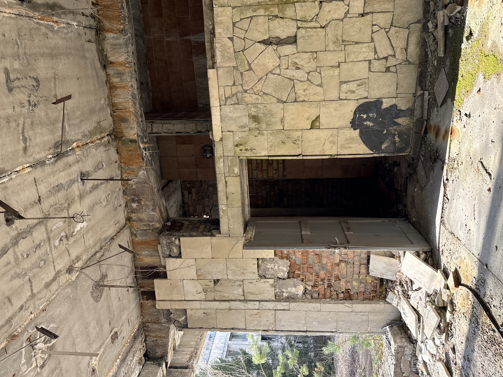 Abandoned Pripyat buildings show continued decay and deterioration