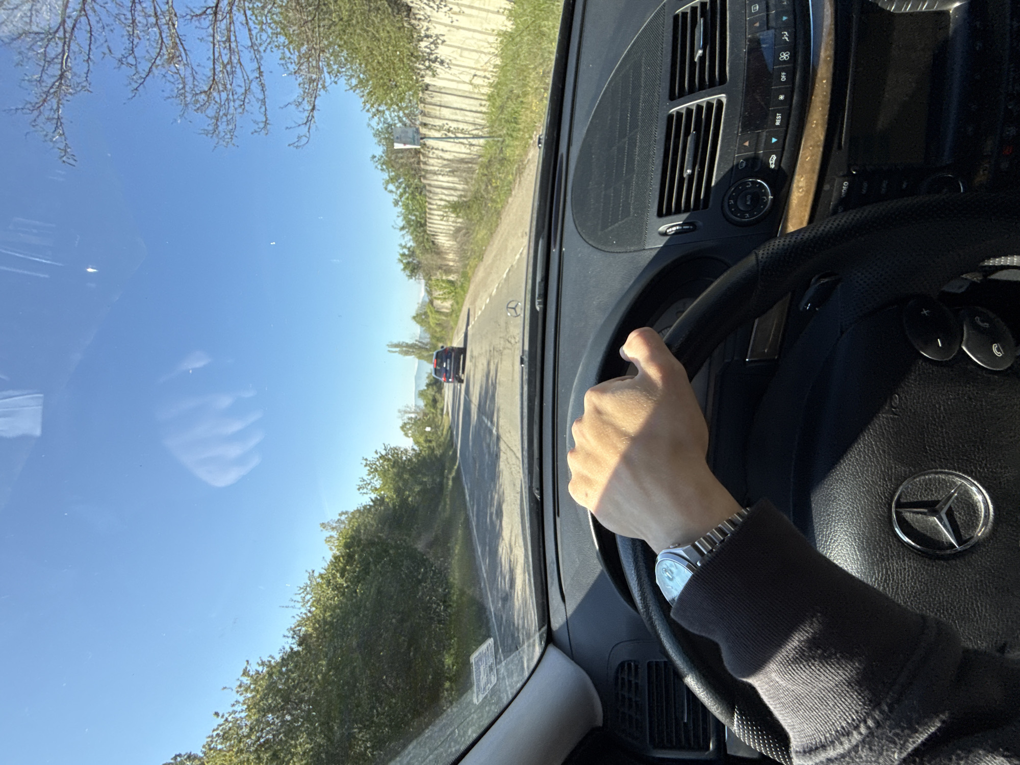 Driver spotted operating Mercedes-Benz in Buhovo, Bulgaria