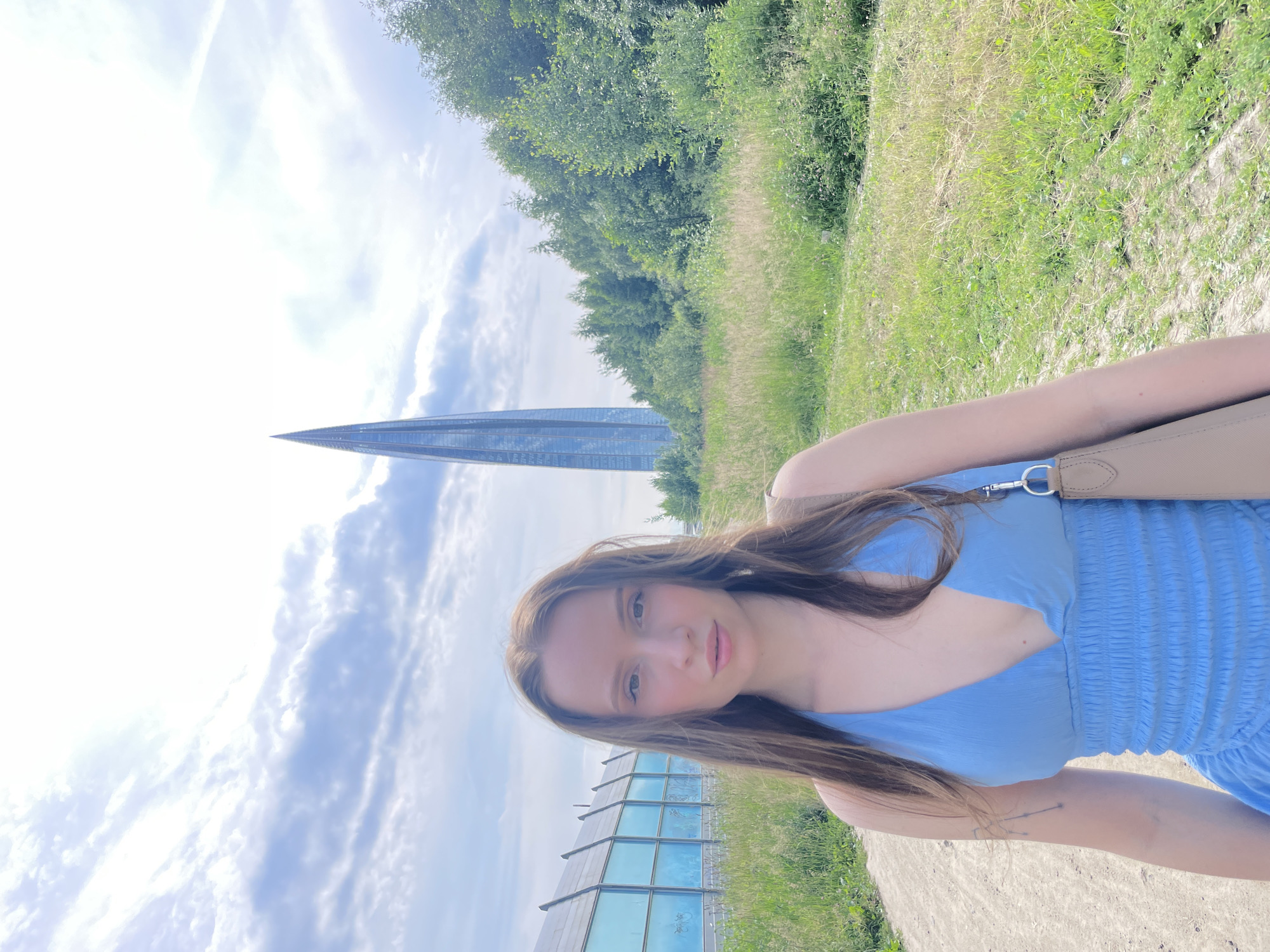 Afternoon photos near a Saint Petersburg spire, summer 2026.