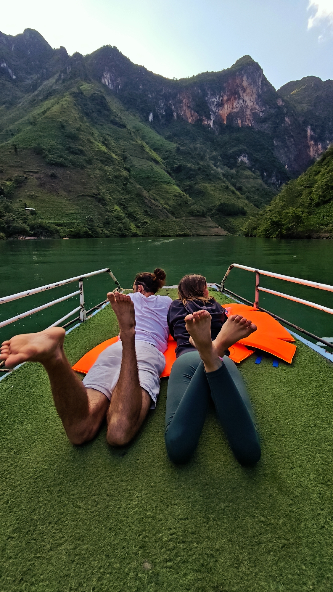Tourists enjoy boat trips and sightseeing in northern Vietnam