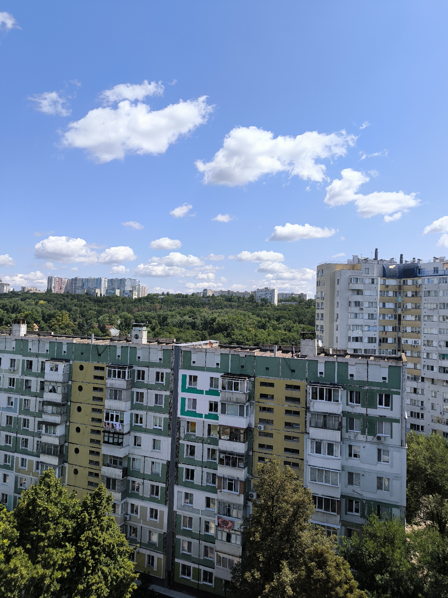 Rooftop terrace life and city views in central Chișinău
