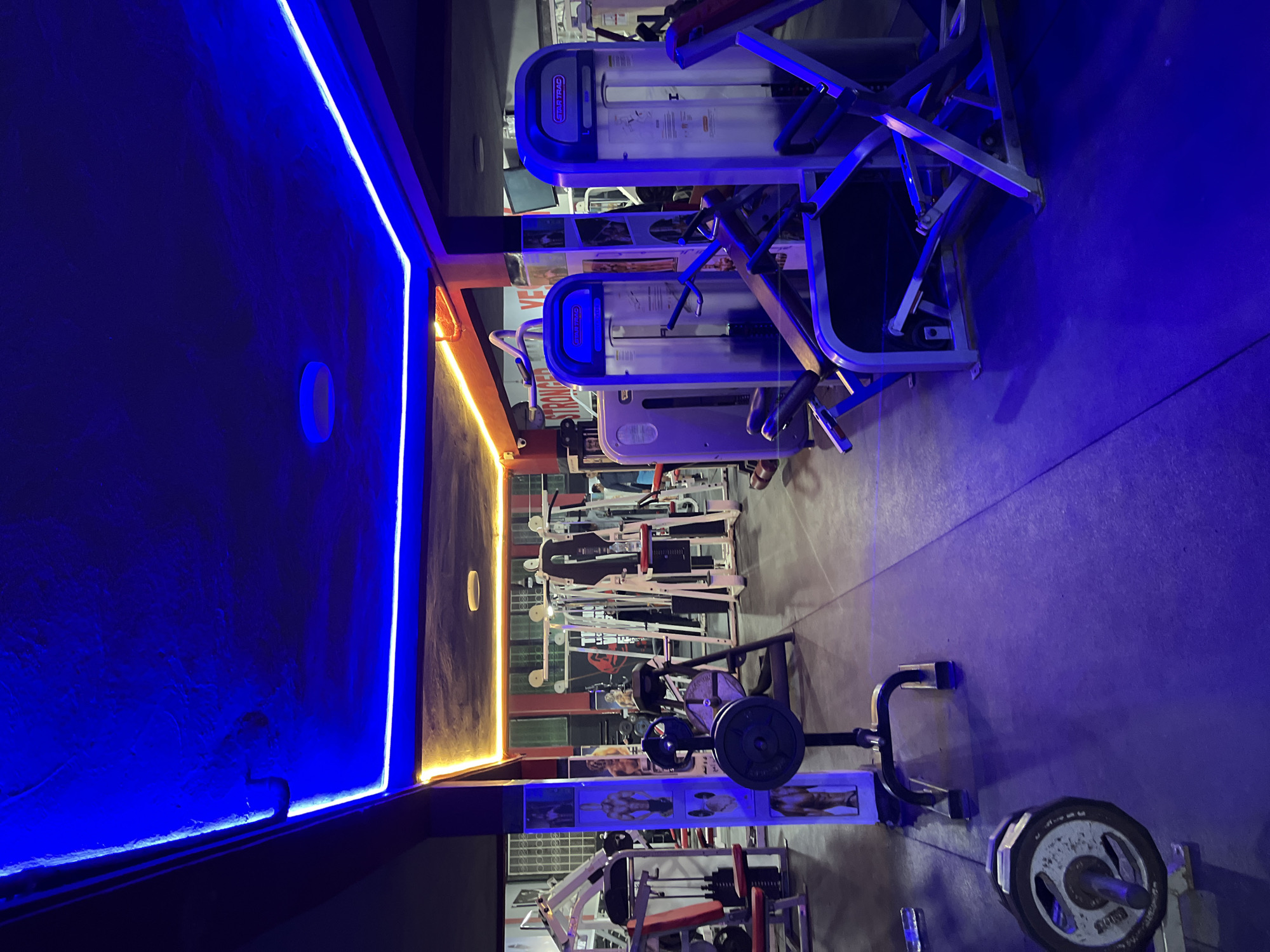 Fitness center interior documented in Fez, Morocco