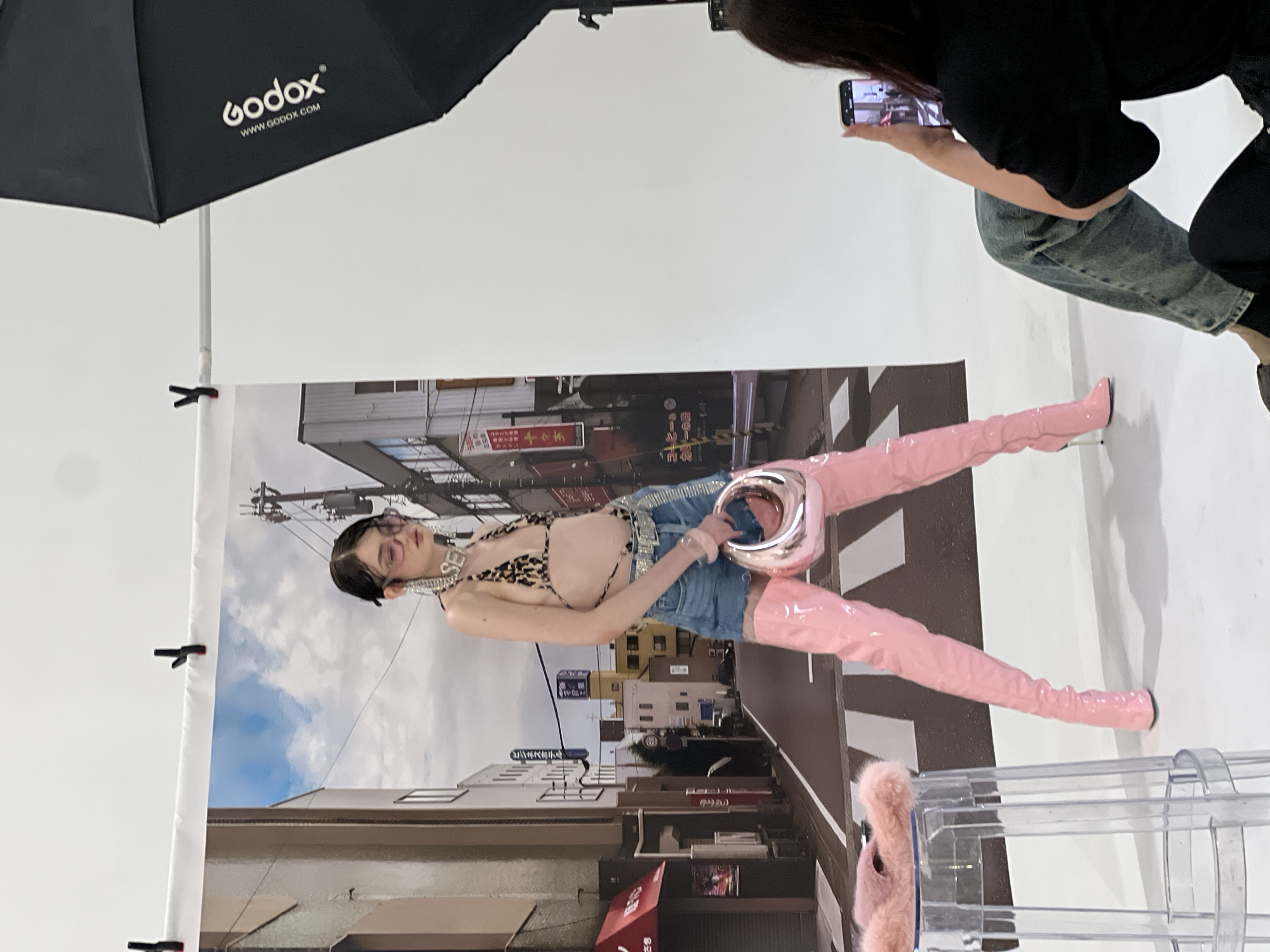 Fashion photoshoot underway at Khimki studio