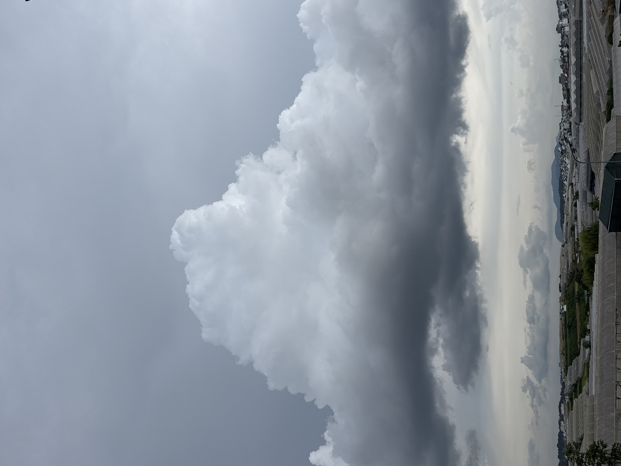 Da Lat's Lam Vien district under dramatic pre-storm skies