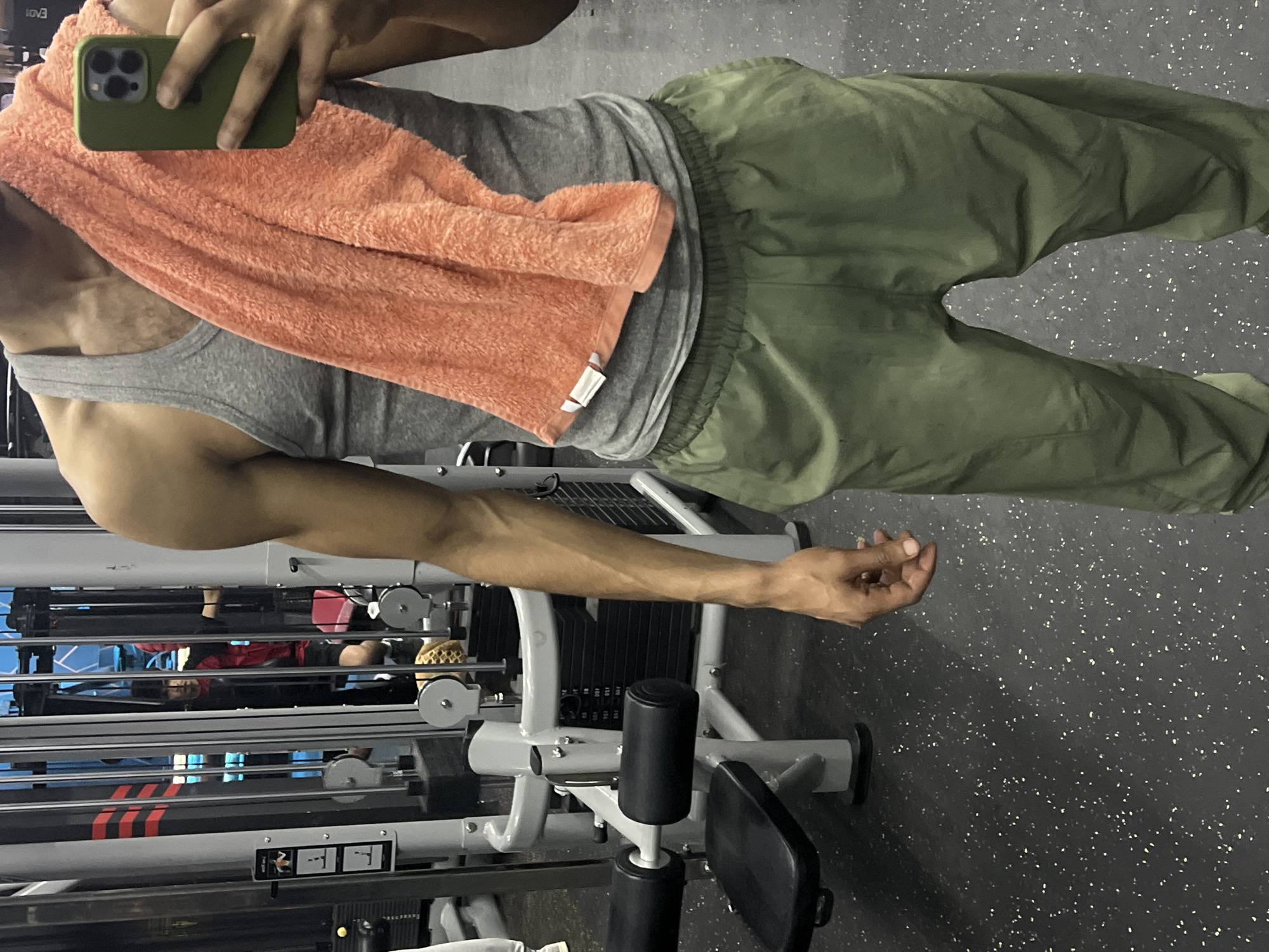 Gym selfie captured in M'Diq Morocco workout session