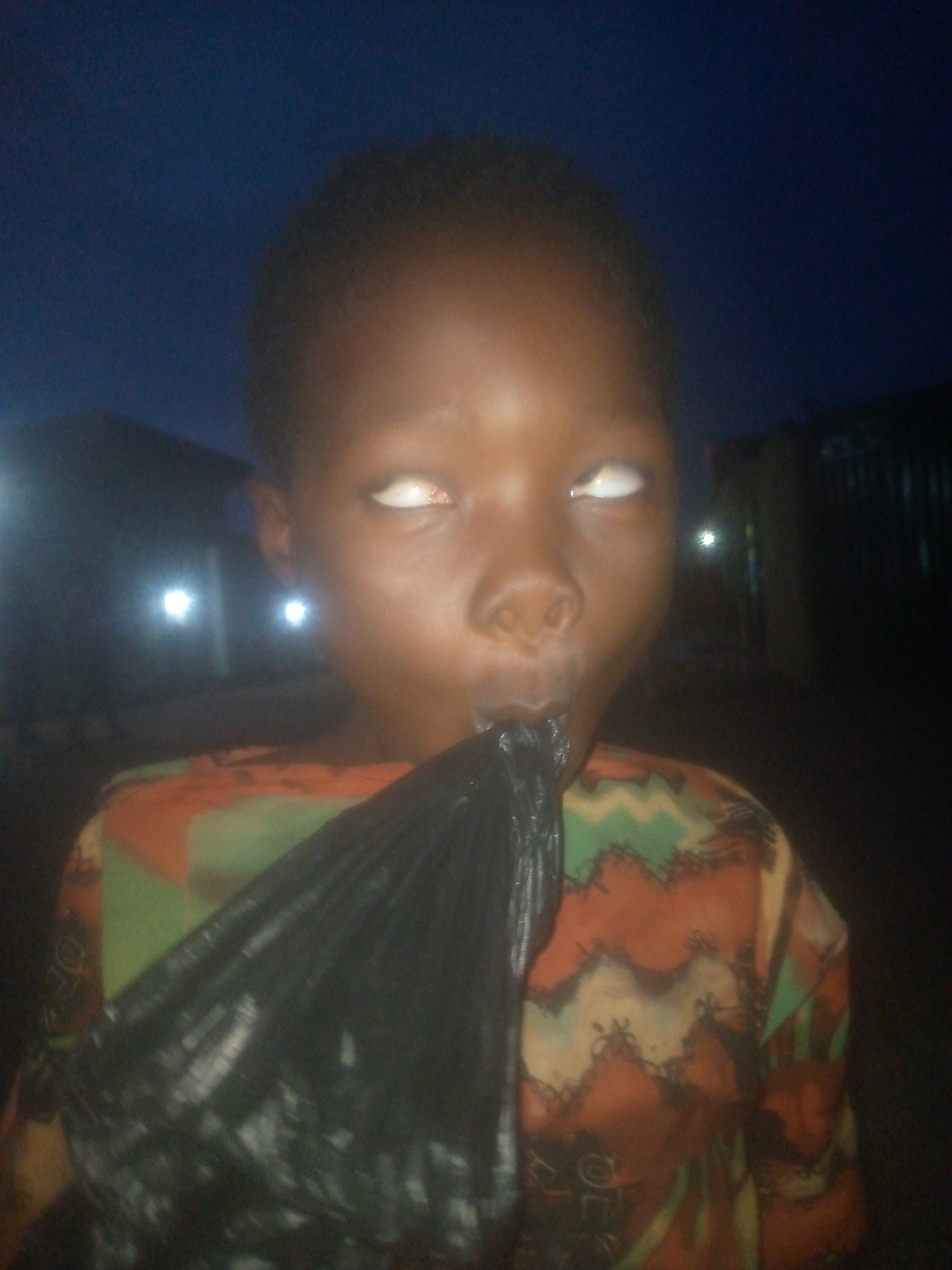 Child at play captured during evening hours in Ikorodu