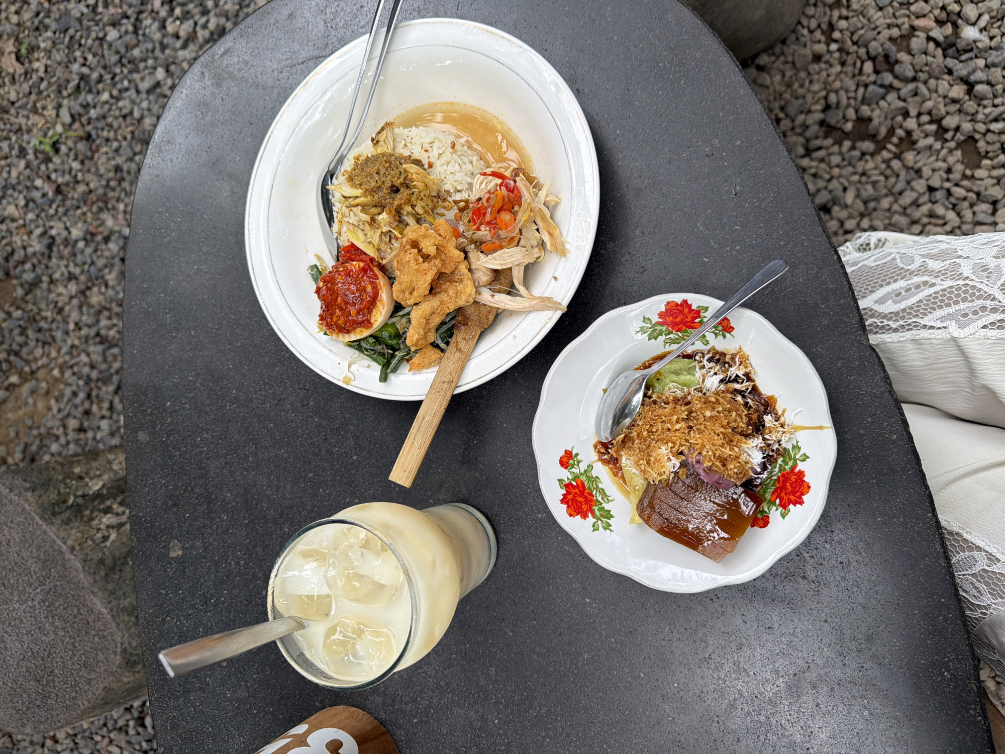 Breakfast at a traditional Balinese restaurant in Kuta