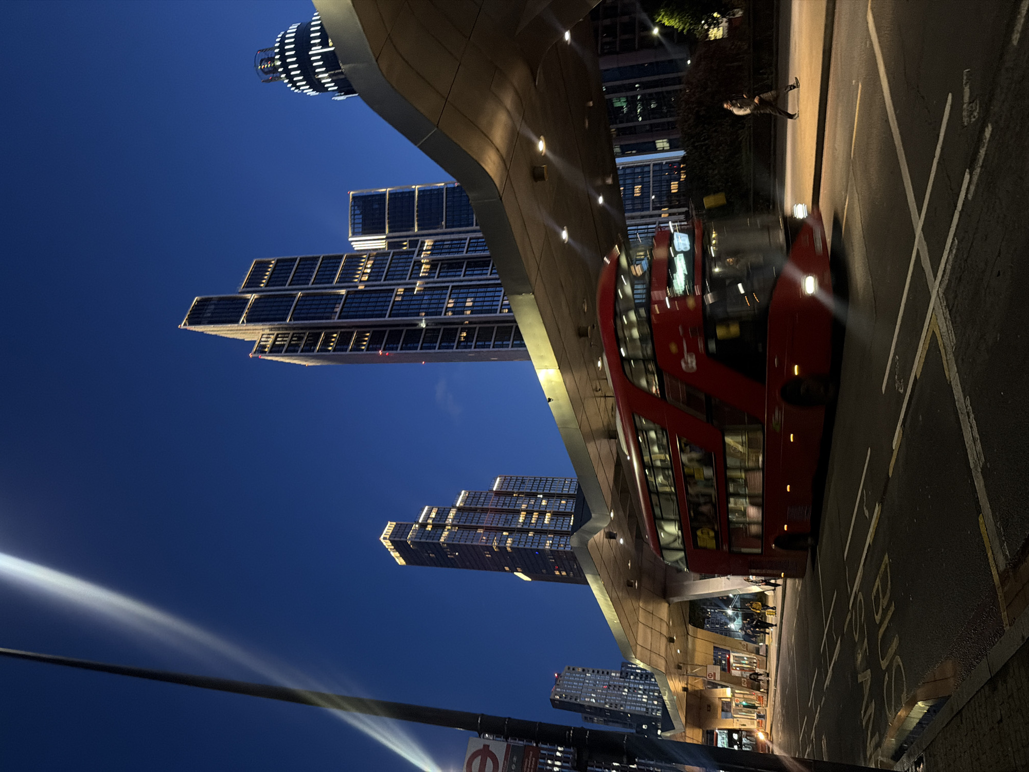 London evening cityscape documented by witness Tuesday night