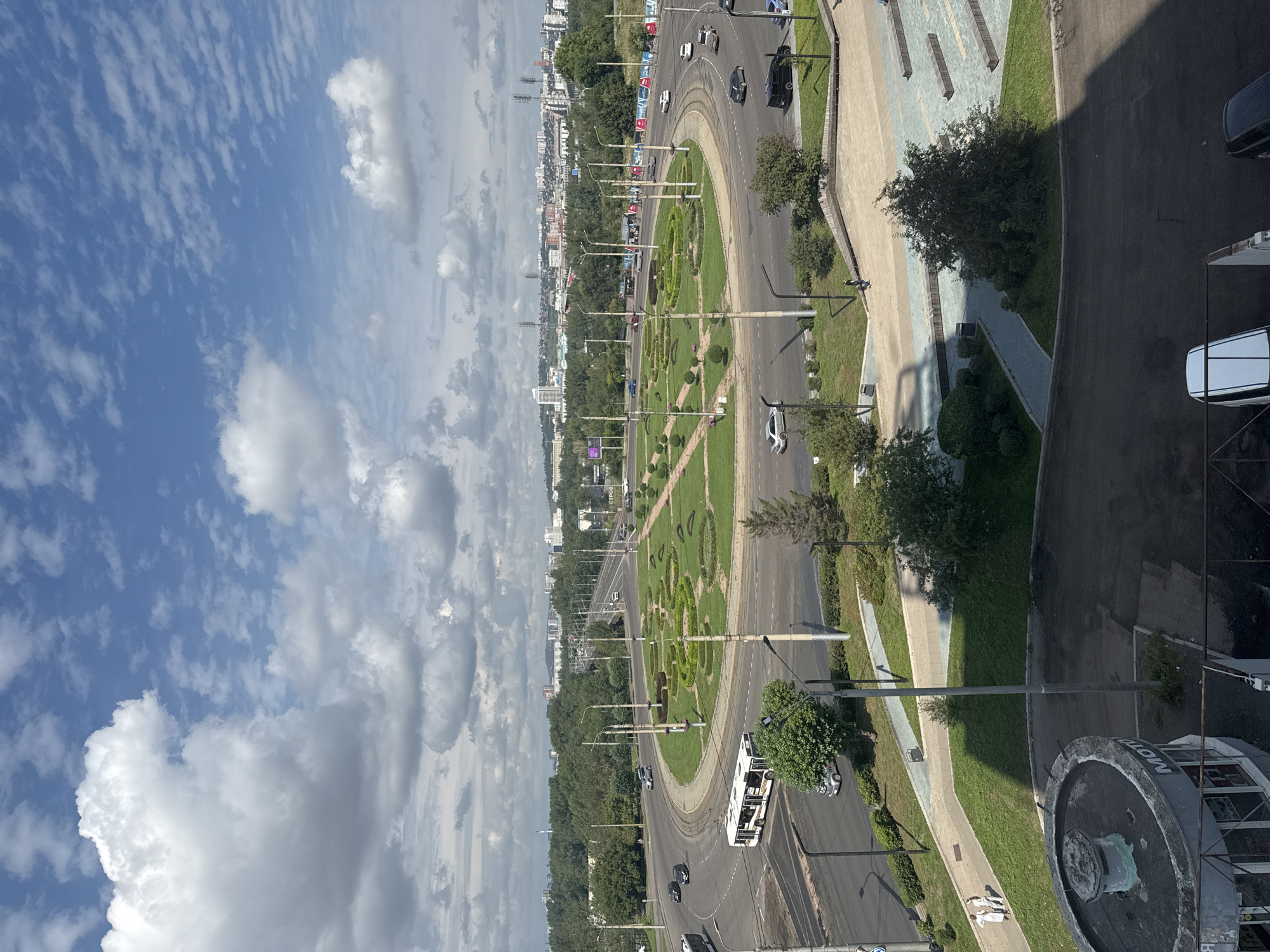 Krasnoyarsk roundabout and city center from multiple angles