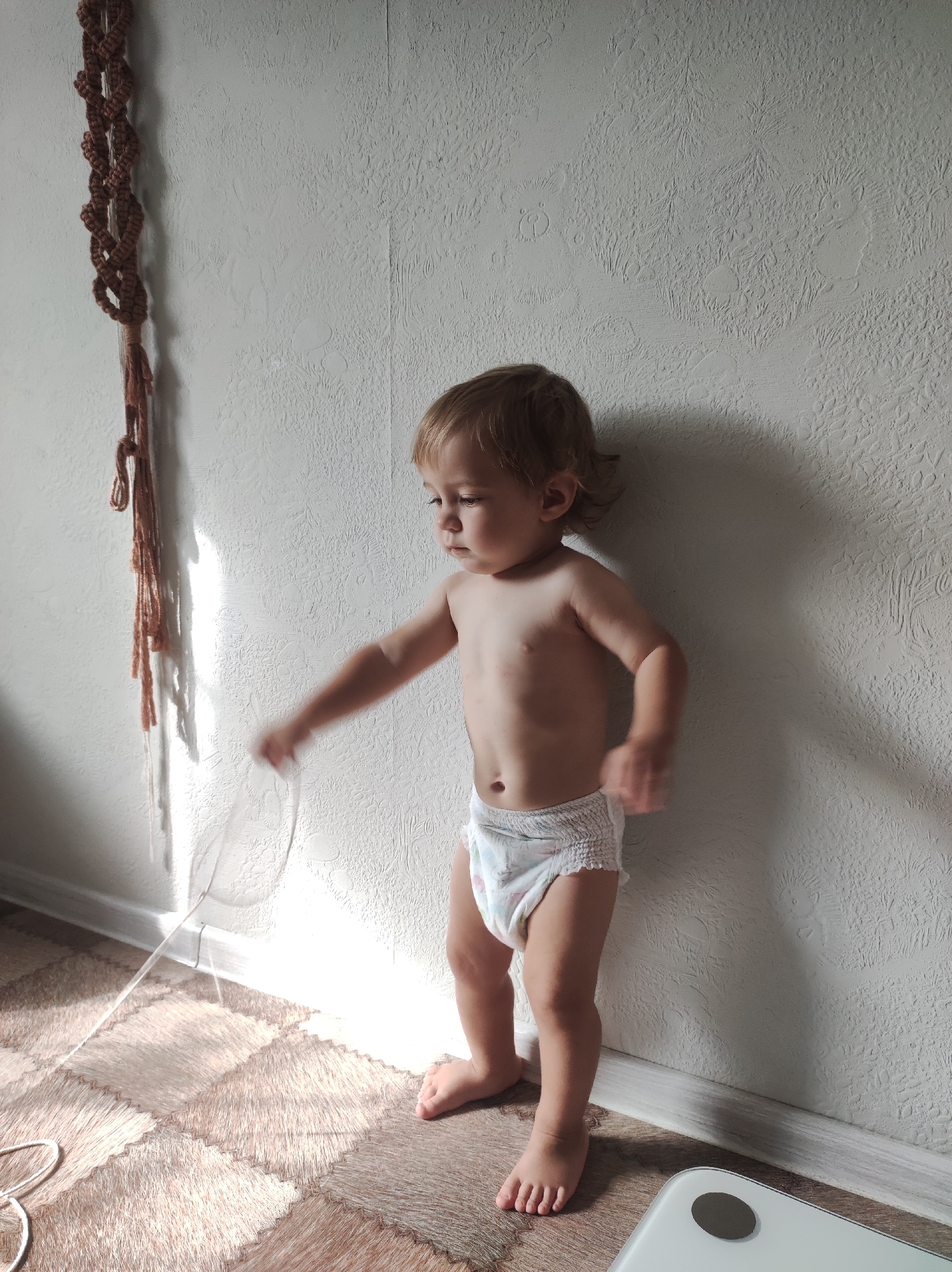 Quiet morning at home in Chaikovsky, dogs and a toddler