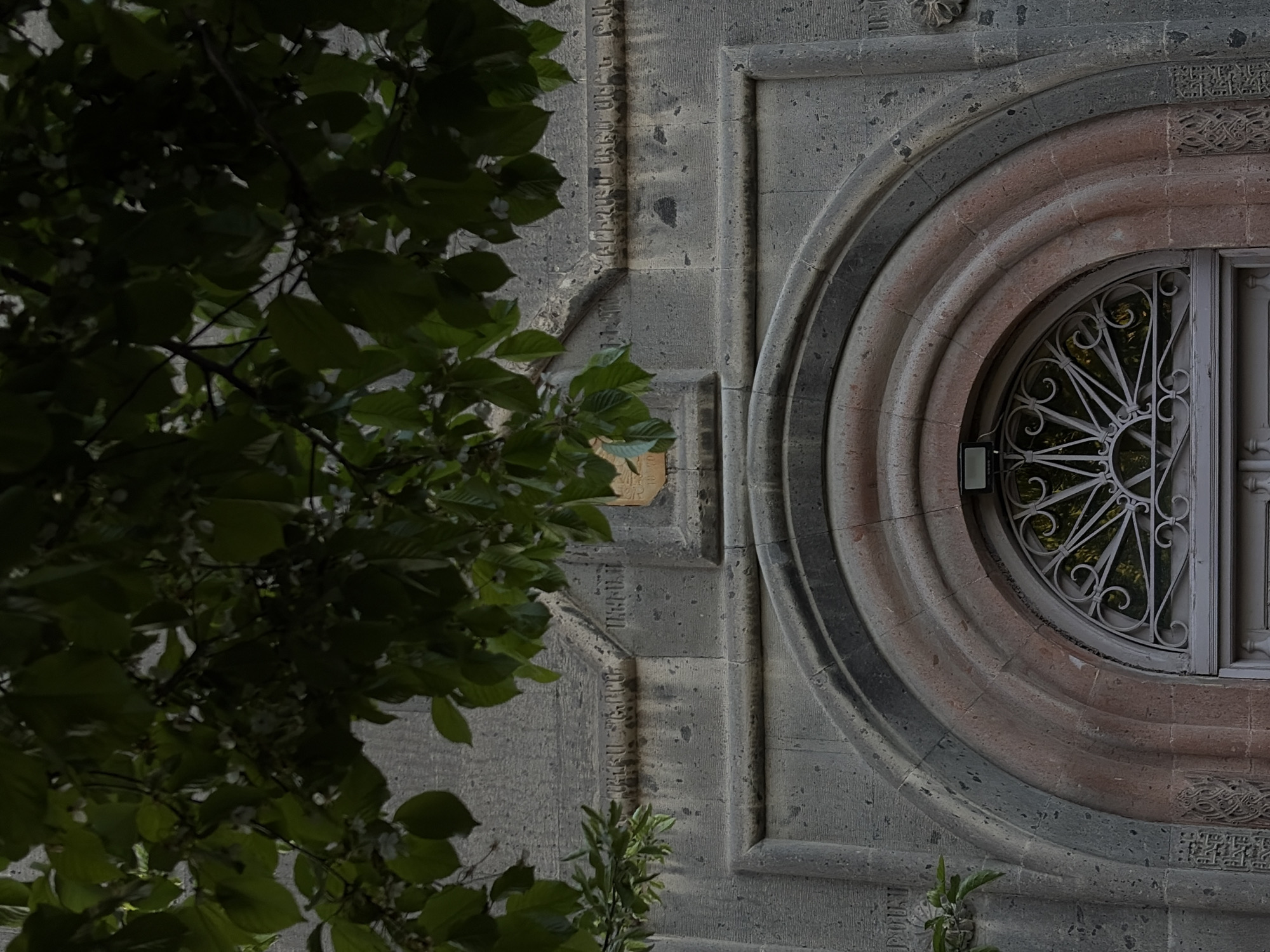 Quiet afternoon moments captured around Gyumri's historic cathedral district