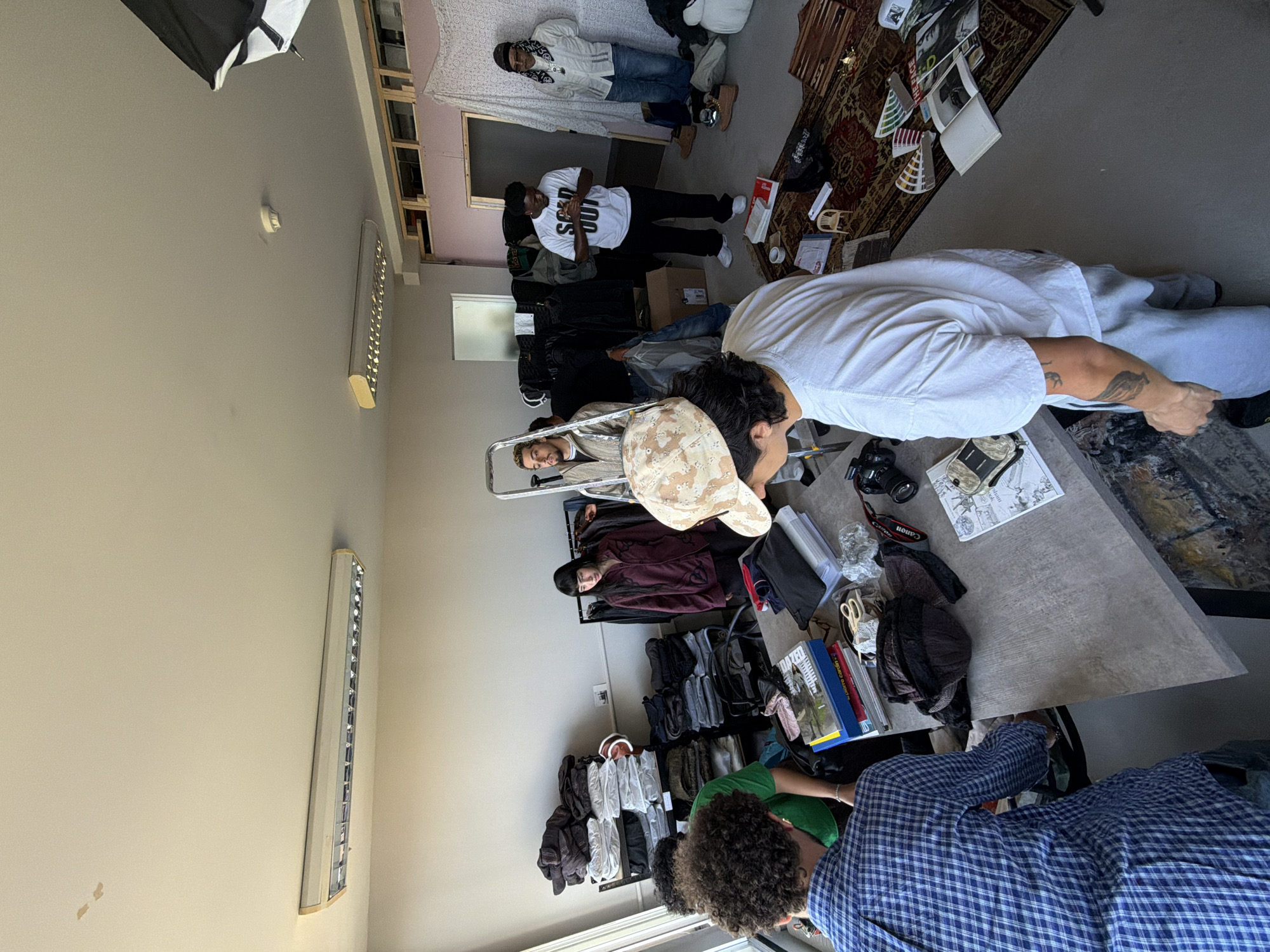 Creative production session documented at London studio space