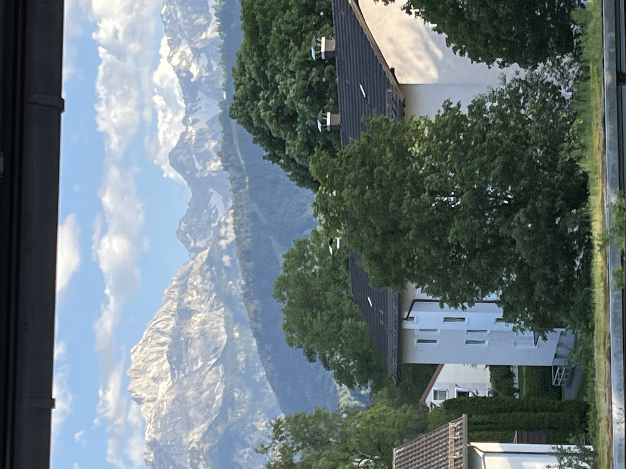 Alpine views and church spire observed in Garmisch-Partenkirchen