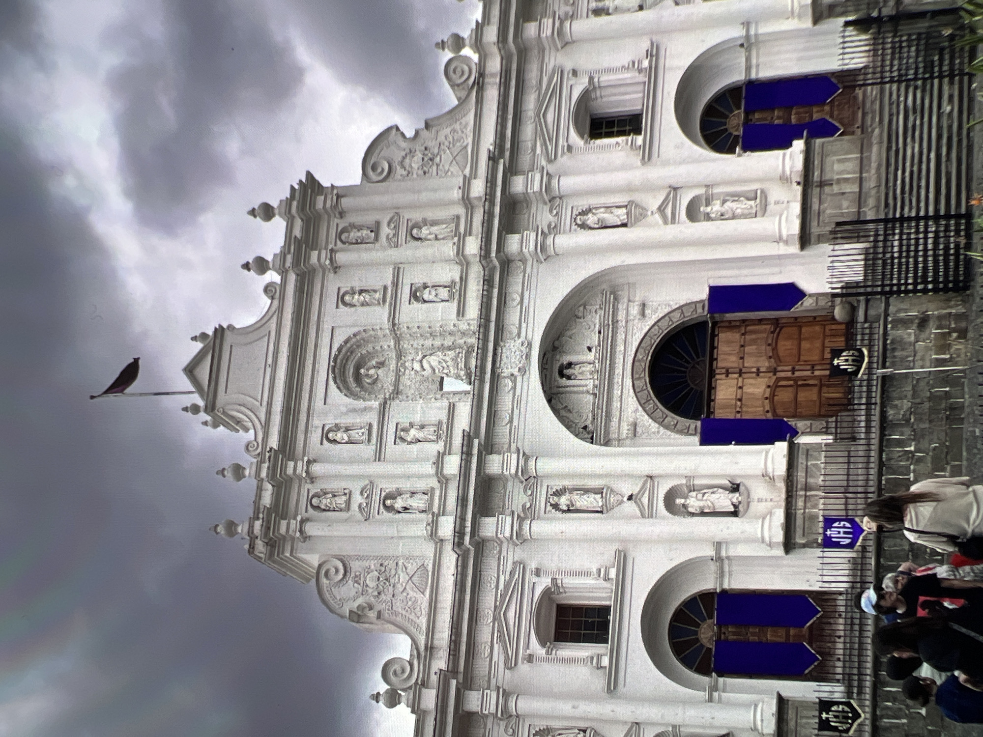 Antigua Guatemala's cathedral and Santa Catalina Arch, side by side