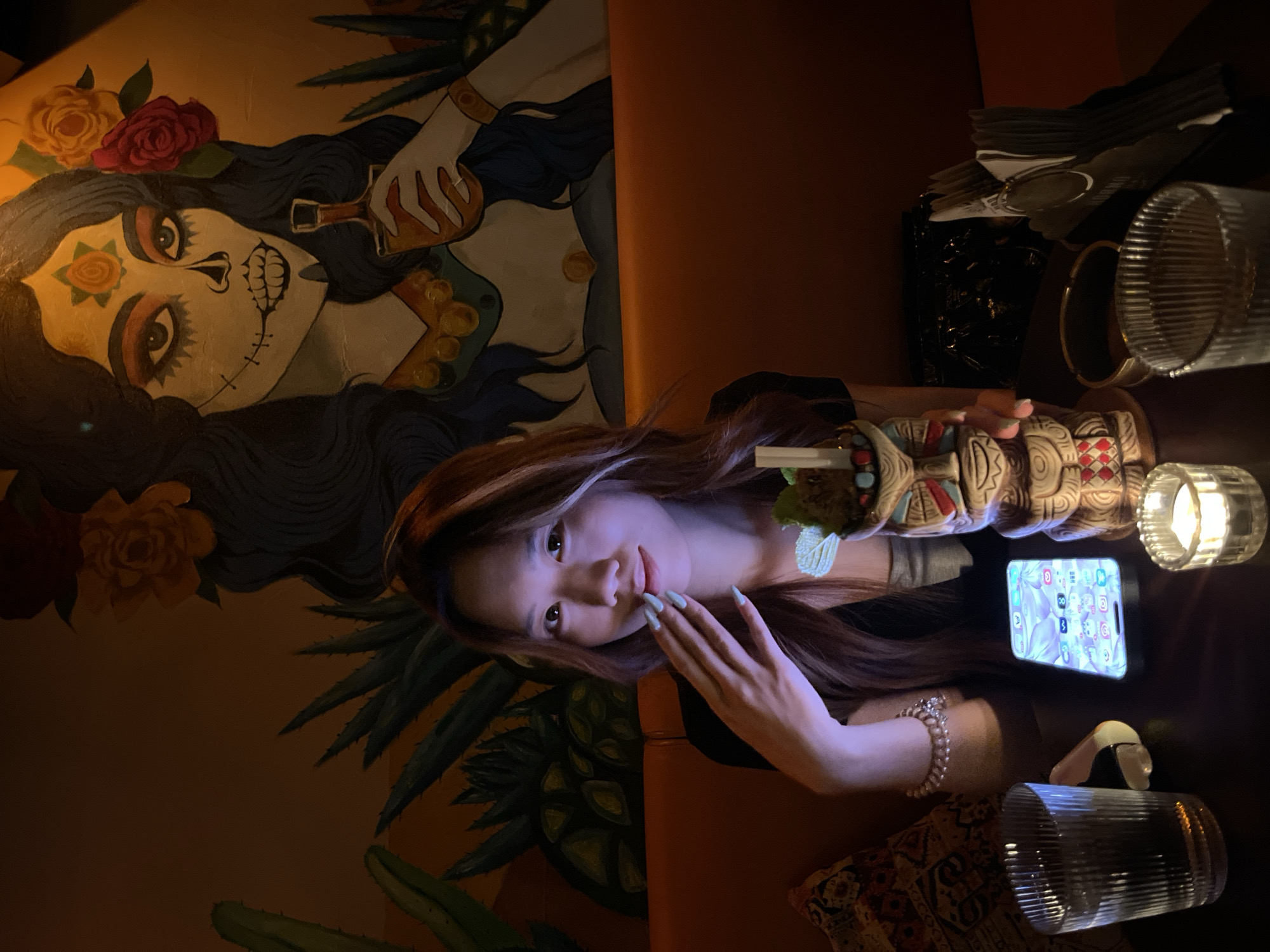 Social gathering documented at Longta bar during afternoon hours