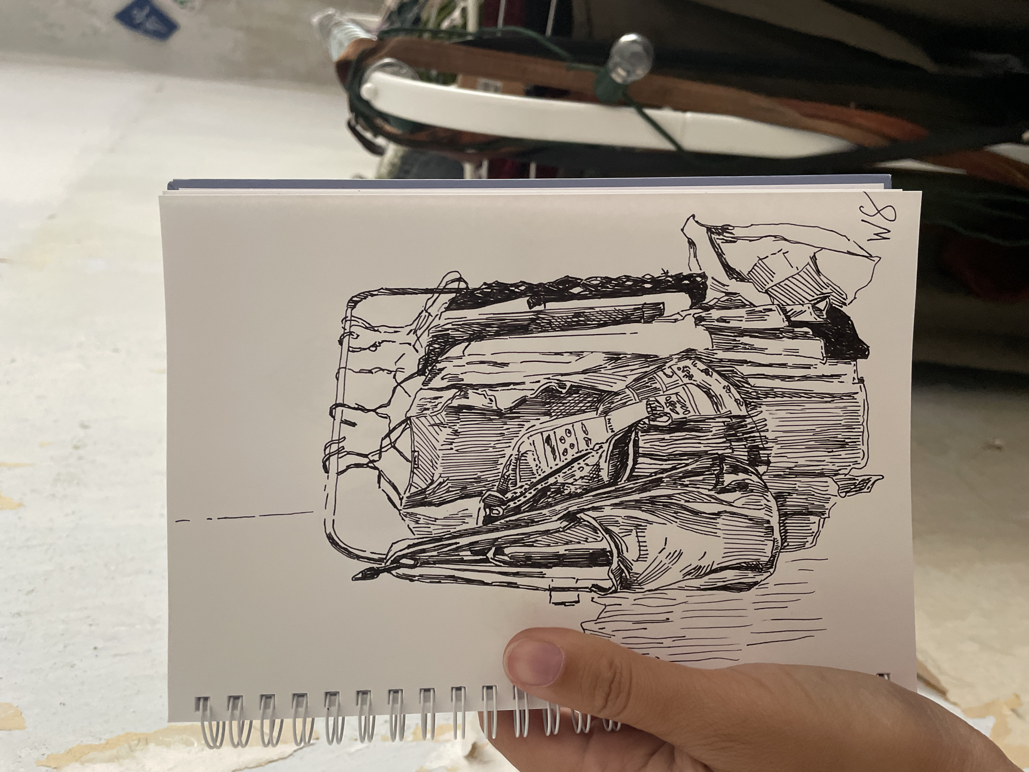 Sketchbooks full of nature, architecture, and ink drawings