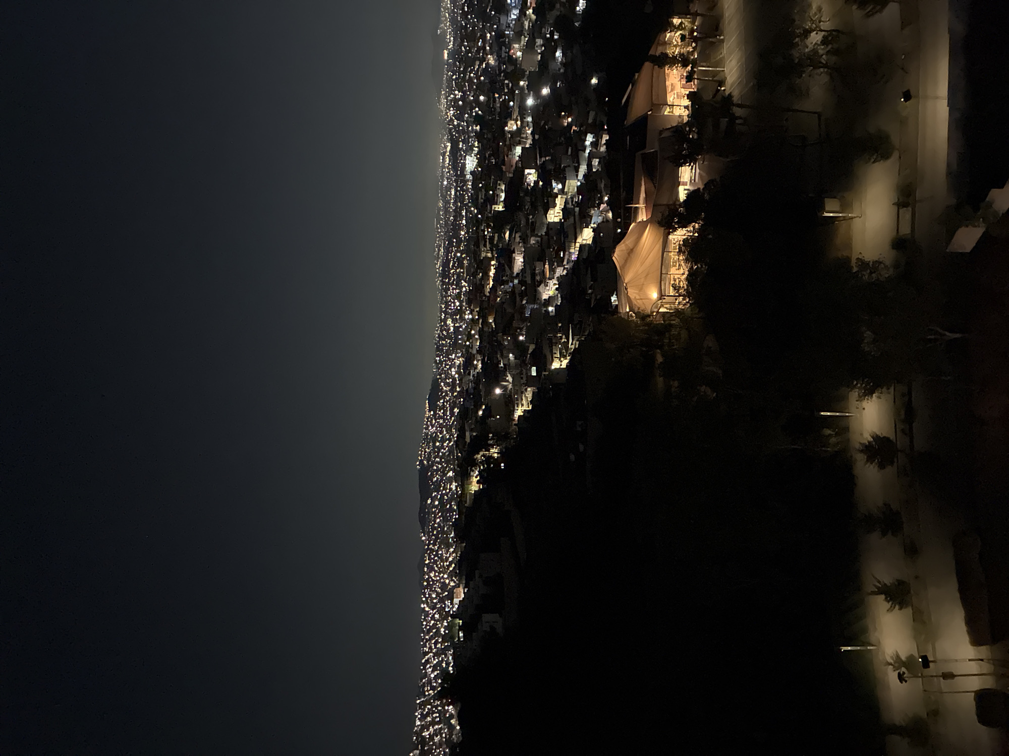Nighttime cityscape observed from elevated position in Naucalpan de Juárez